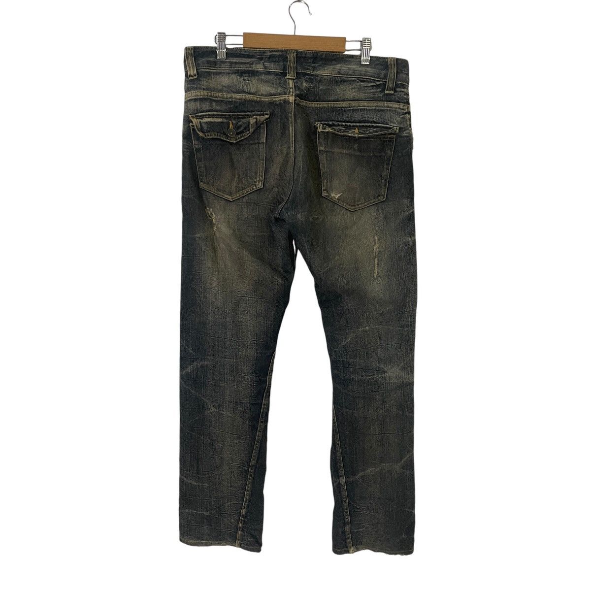 Japanese Brand Vintage Blow By Blue Distressed Denim Size US 36 / EU 52 - 8 Thumbnail