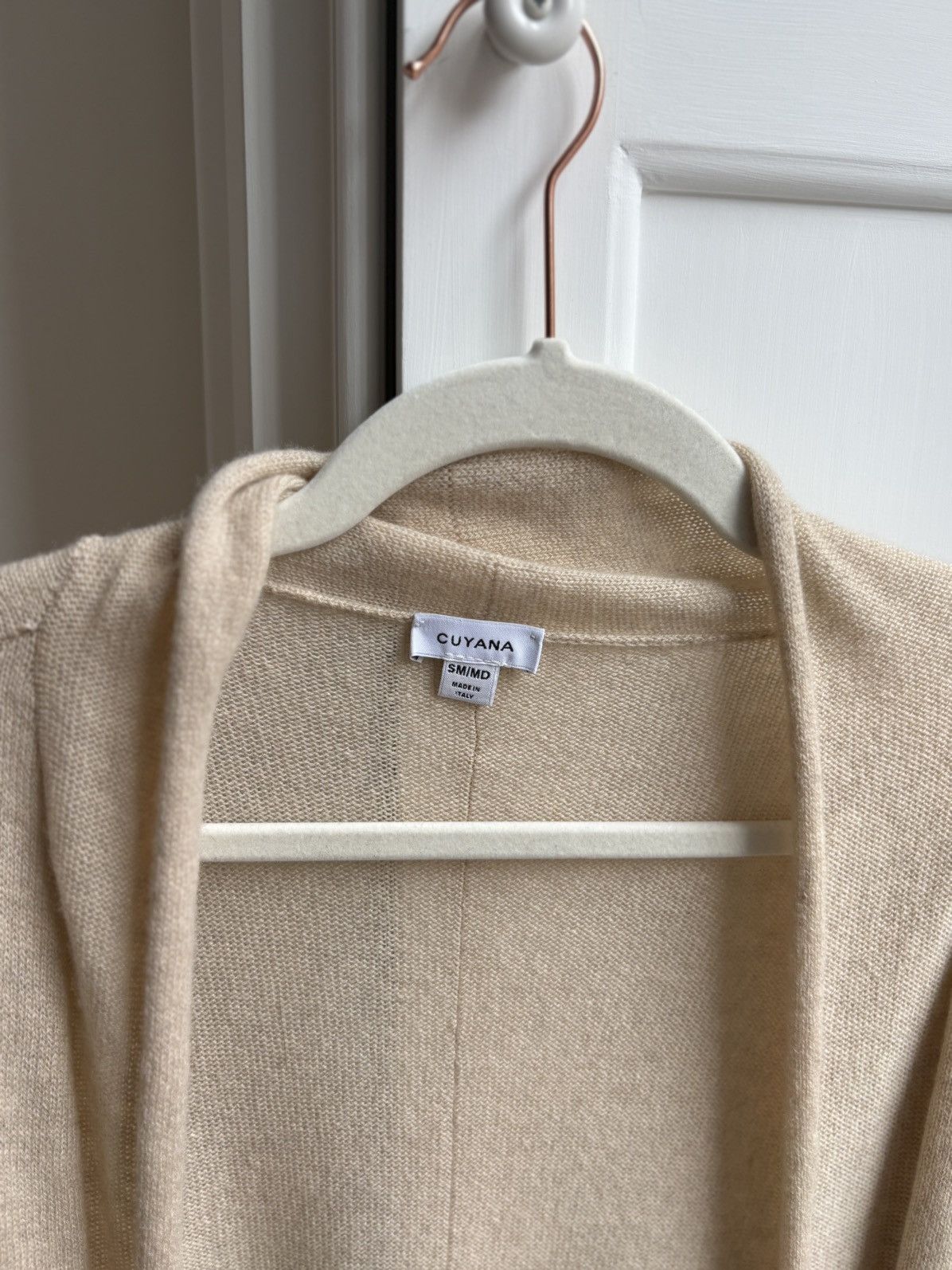 Other NWOT Cuyana Beige Cashmere Long Cardigan Loungewear Medium Size M / US 6-8 / IT 42-44 - 2 Thumbnail