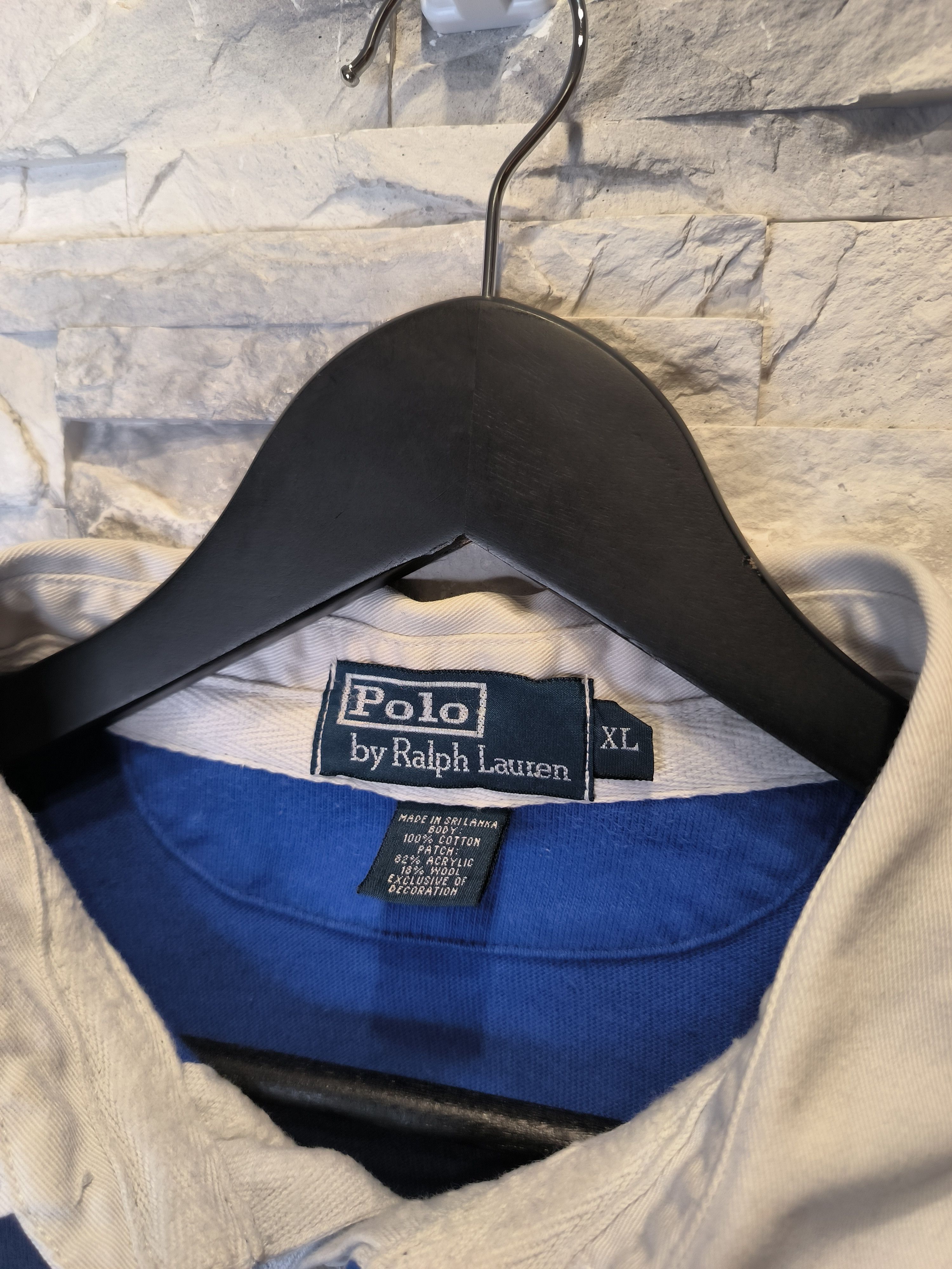 Polo Ralph Lauren Vintage Polo Ralph Lauren Sweatshirt Rugby Striped 90s Size US XL / EU 56 / 4 - 4 Thumbnail