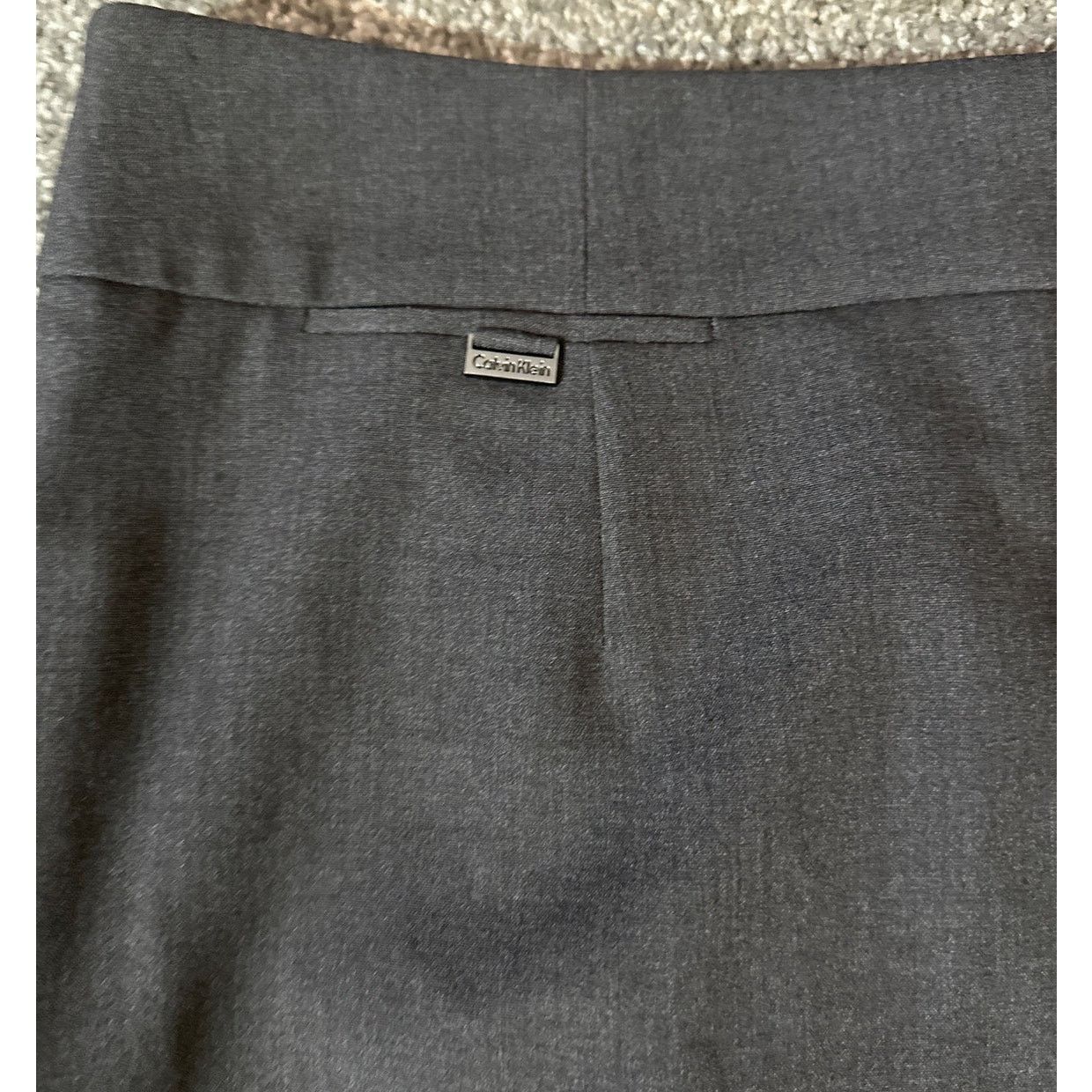Calvin Klein Calvin Klein Charcoal Grey Lined Pencil Skirt Size 10 Size 32" / US 10 / IT 46 - 2 Thumbnail