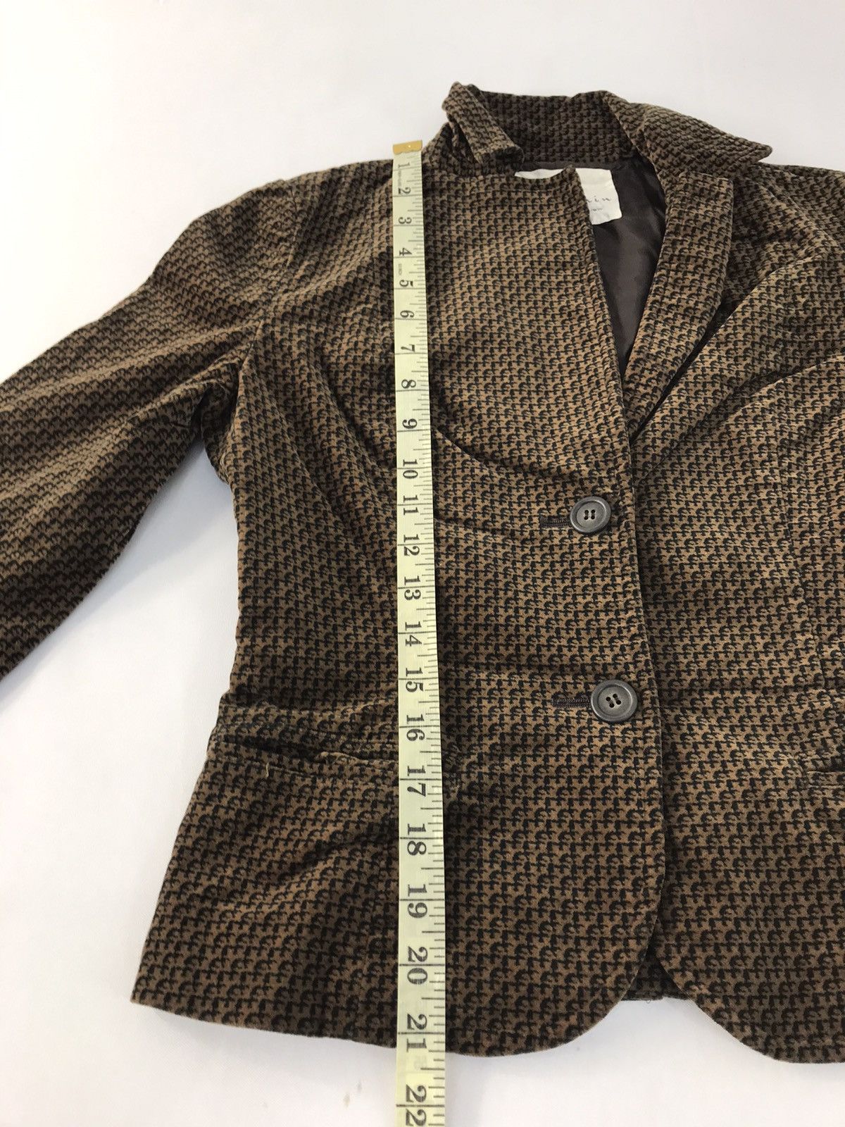 BRAHMIN 90s Brahmin Coat Jacket Full Button Nova Checked Monogram Size S / US 4 / IT 40 - 9 Thumbnail