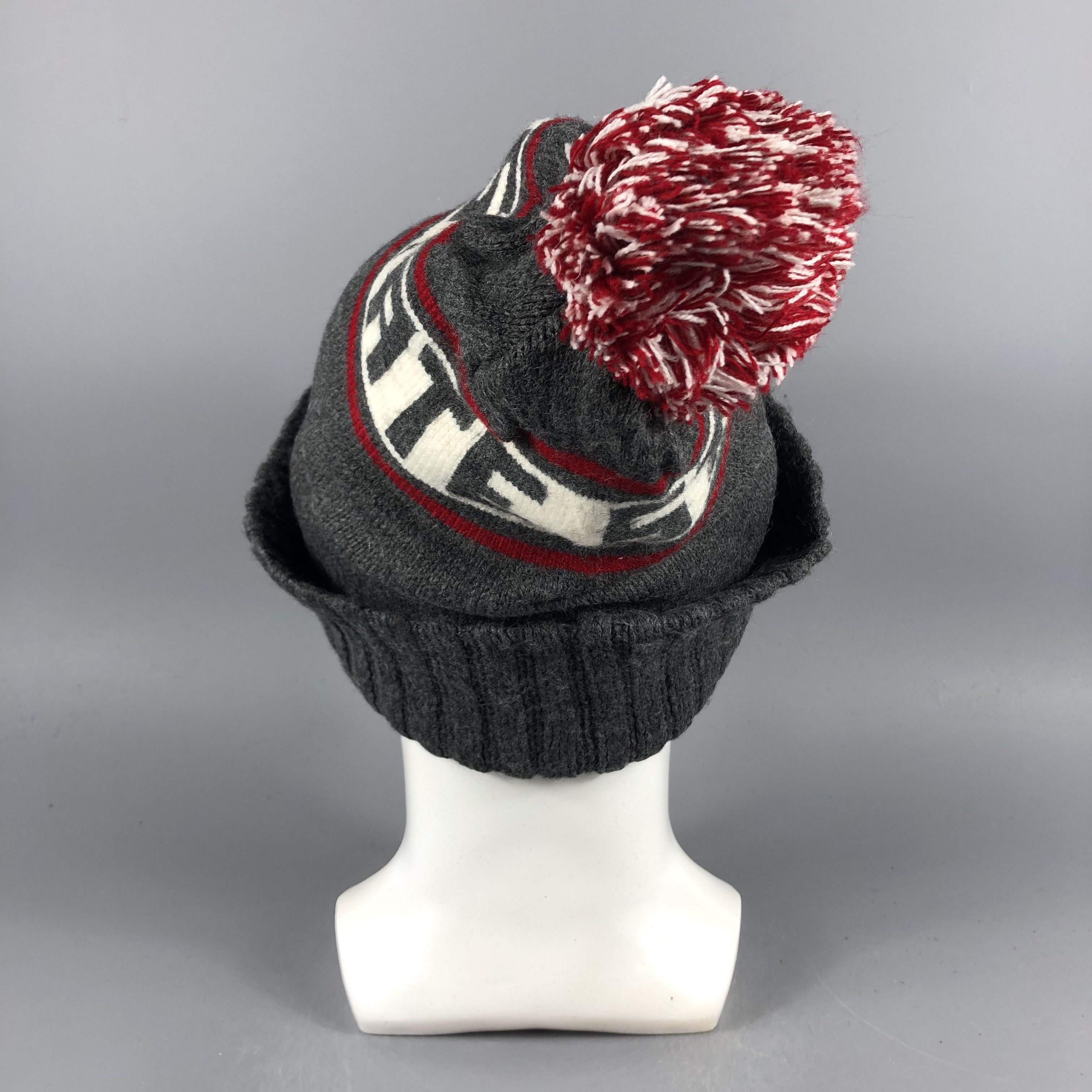 Vintage Logofit PomPom Beanie Snow Hat Snow Cap -D1191 Size ONE SIZE - 3 Thumbnail