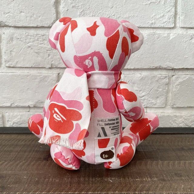 Bape BAPE ABC CAMO PINK Teddy Bear Plush Doll a bathing ape NIGO Size ONE SIZE - 4 Thumbnail