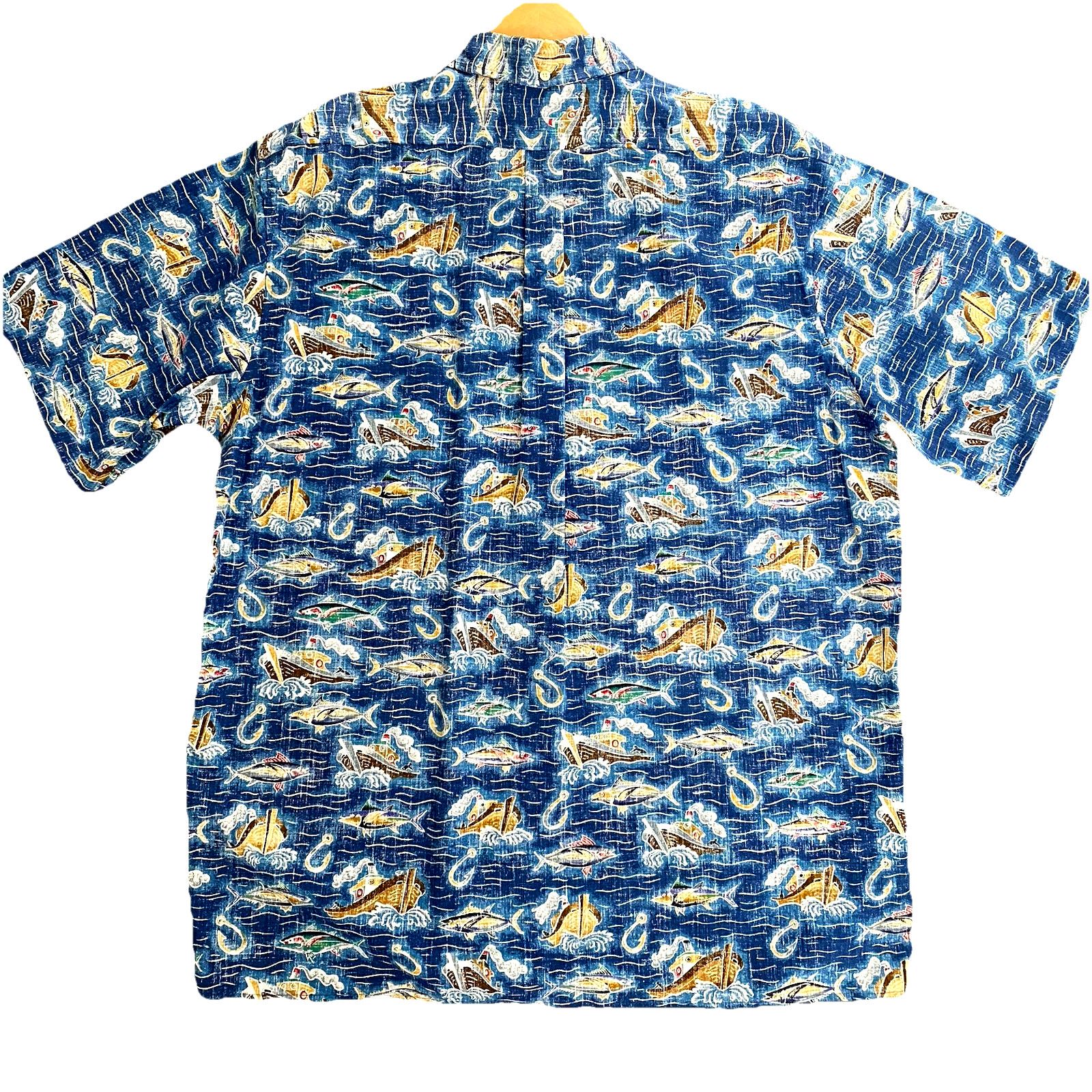 Reyn Spooner Reyn Spooner Dietrich Varez Shirt Blue Boat Fishing Ocean 2X Size US XXL / EU 58 / 5 - 4 Thumbnail