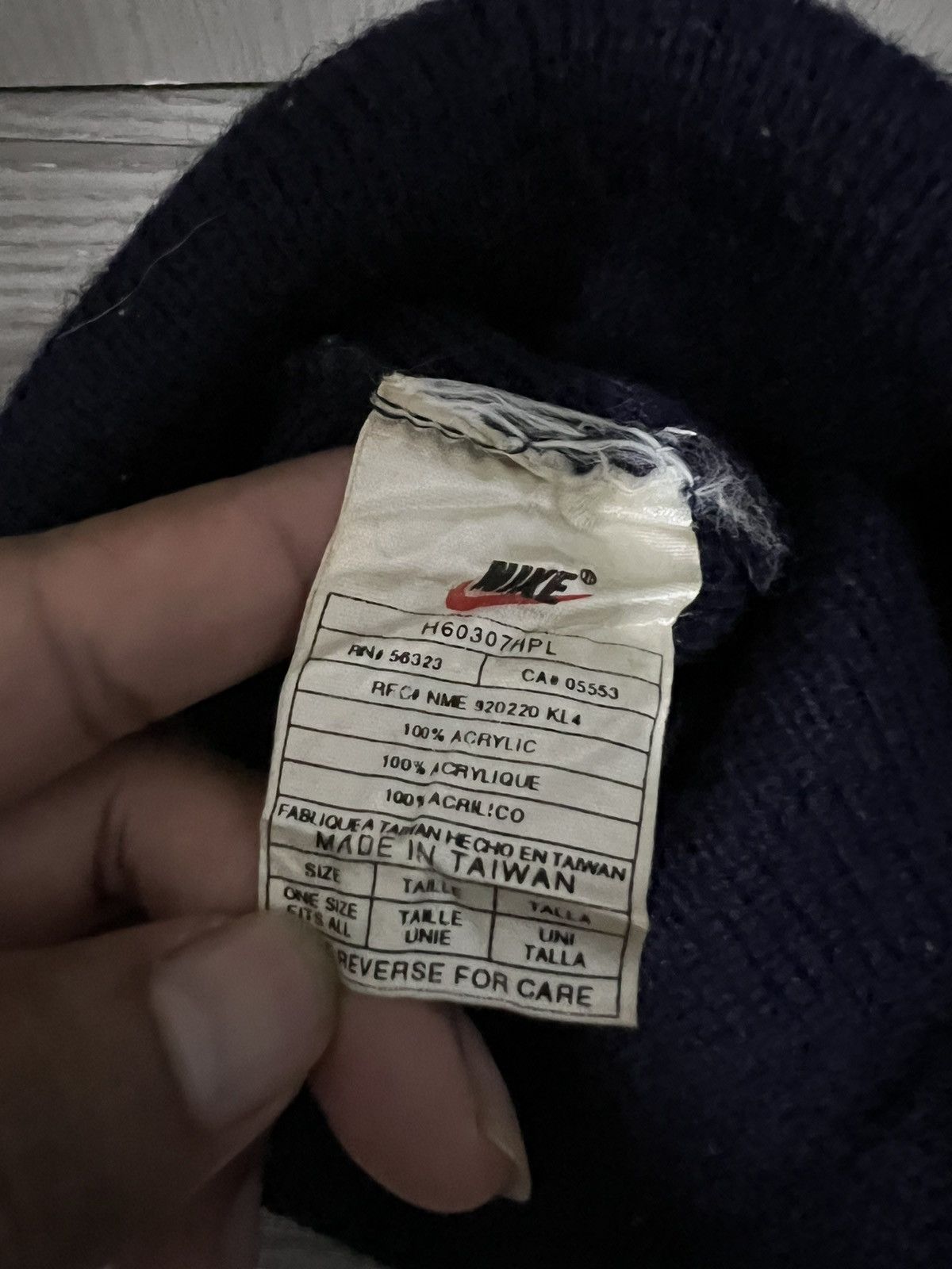 Nike Vintage Nike Swoosh Beanie Hat Size ONE SIZE - 6 Thumbnail