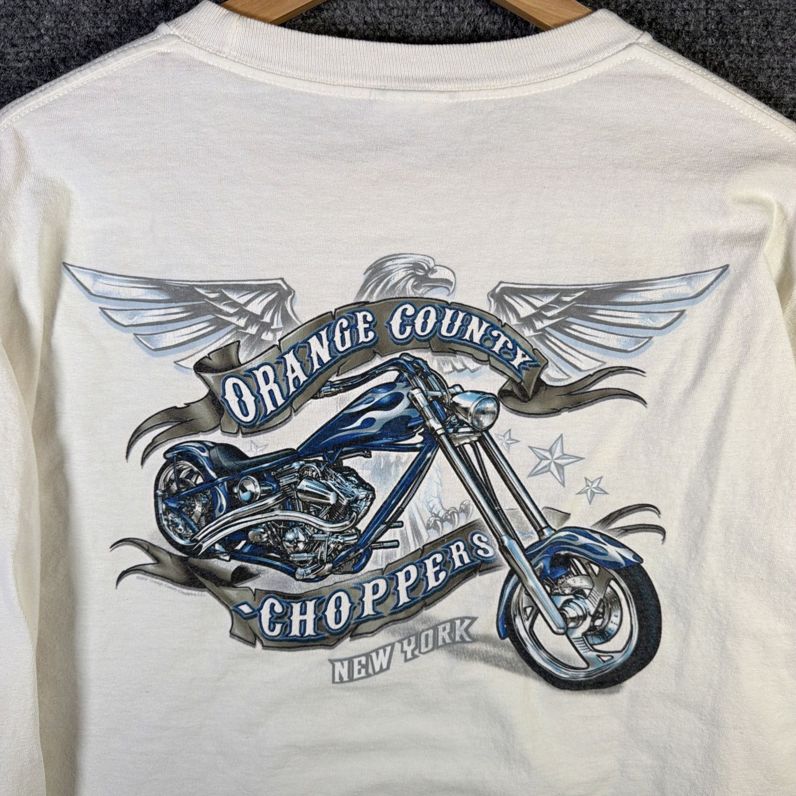 West Coast Choppers Vintage Orange County Choppers Shirt XL 90s Long Sleeve Size US XL / EU 56 / 4 - 2 Thumbnail
