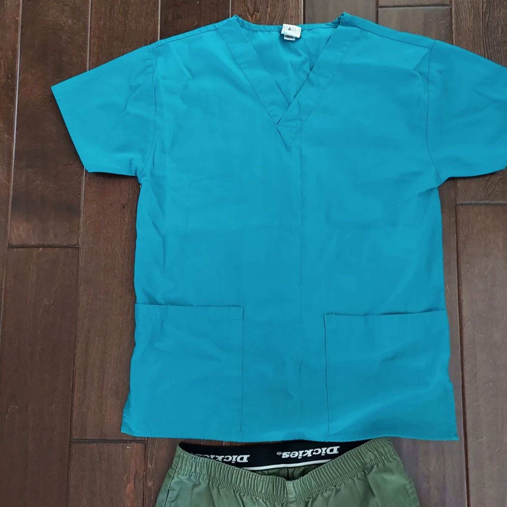 Dickies Dickies Scrubs Women Medical Uniform Set, Blue & Green Nursing, pant & top - XS Blue Unisex Medical Size XS / US 0-2 / IT 36-38 - 4 Thumbnail