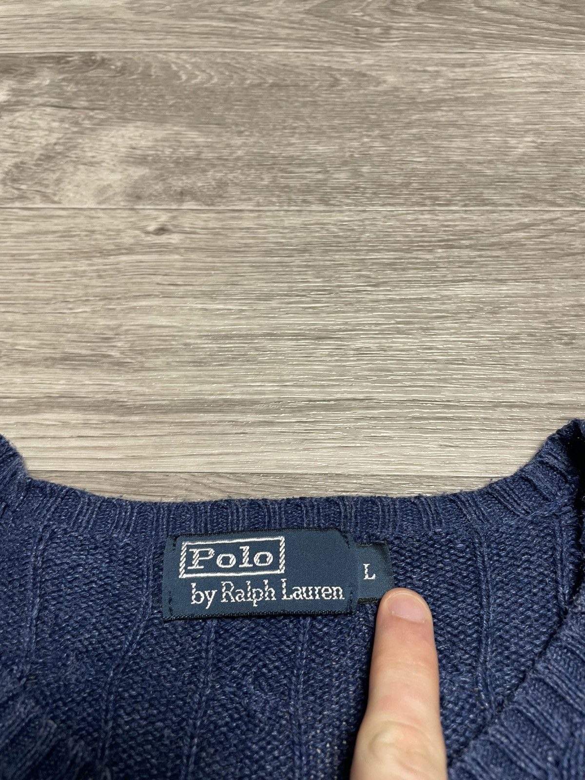 Polo Ralph Lauren Vintage Polo Ralph Lauren 100% Silk Cable Knit Sweater Size L / US 10 / IT 46 - 7 Thumbnail