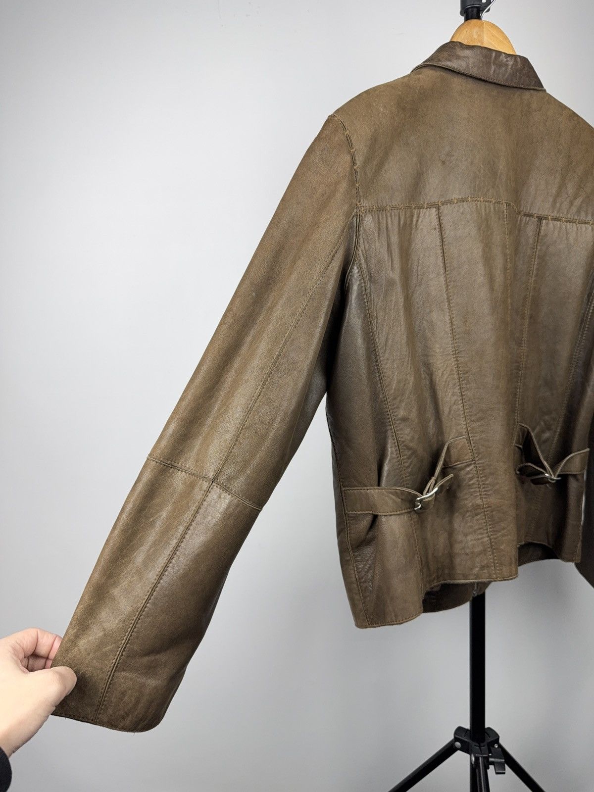 Genuine Leather Vintage Luxury Archive David Moore Brown Leather Jacket 46 Size US S / EU 44-46 / 1 - 16 Thumbnail