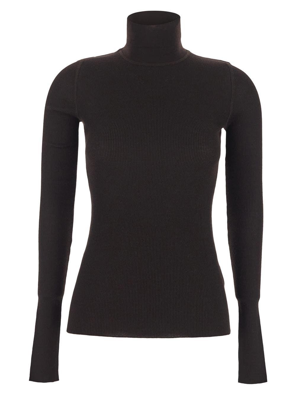 Bottega Veneta o1bcso1str0225 Light Wool Sweater in Chocolate Brown Size L / US 10 / IT 46 - 1 Thumbnail