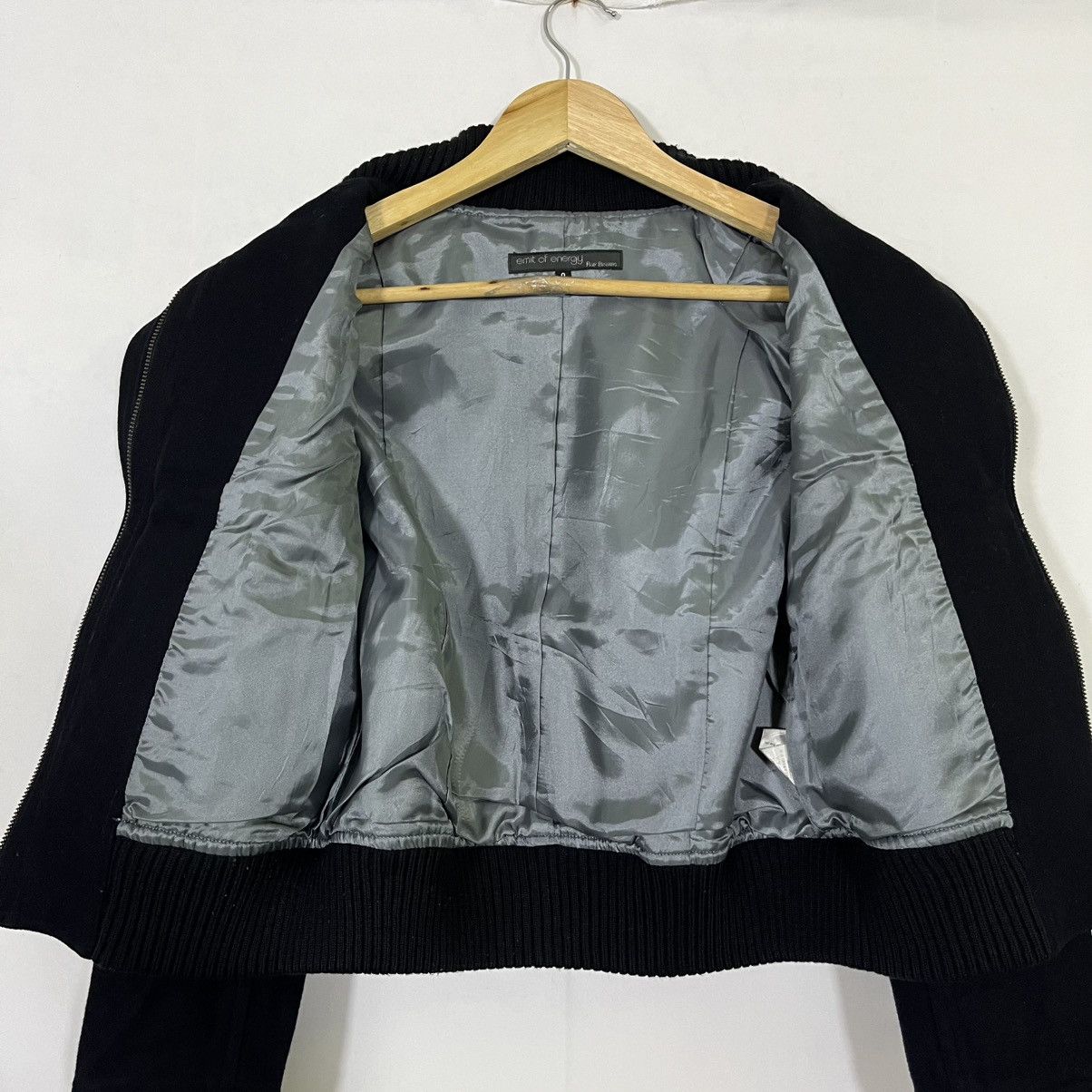 If Six Was Nine EMIT OF ENERGY RAY BEAMS WOOL WORKER STYLE BOMBER JACKET Size S / US 4 / IT 40 - 5 Thumbnail