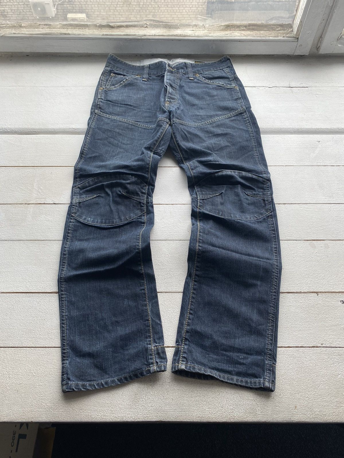G-Star × Vintage 🔥PUNK G STAR OPIUM STRAIGHT 96 BLUE MENS JEANS Y2k BIKER Size US 34 / EU 50 - 3 Thumbnail
