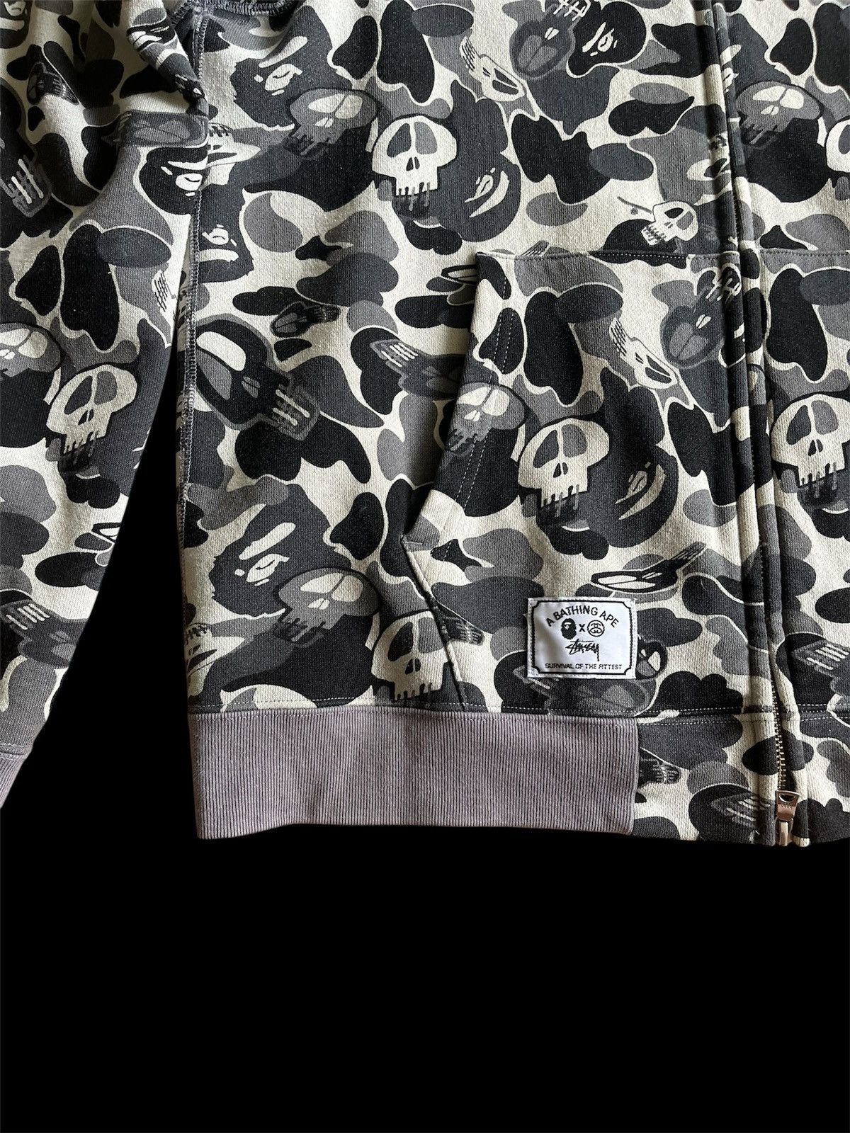 Other Bape x Stüssy Skull Camo Zipper Size US L / EU 52-54 / 3 - 2 Thumbnail