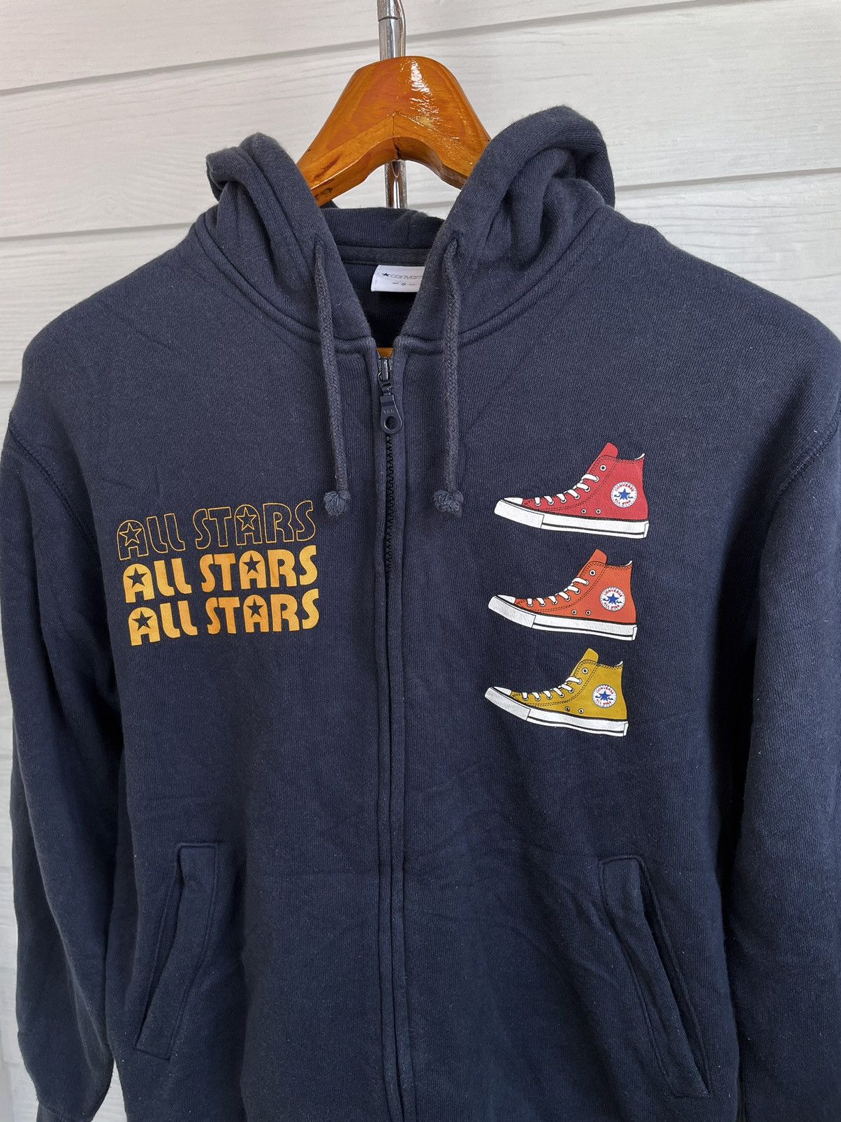 Converse × Japanese Brand × Vintage CONVERSE ALL STARS HOODIE Size US M / EU 48-50 / 2 - 2 Thumbnail