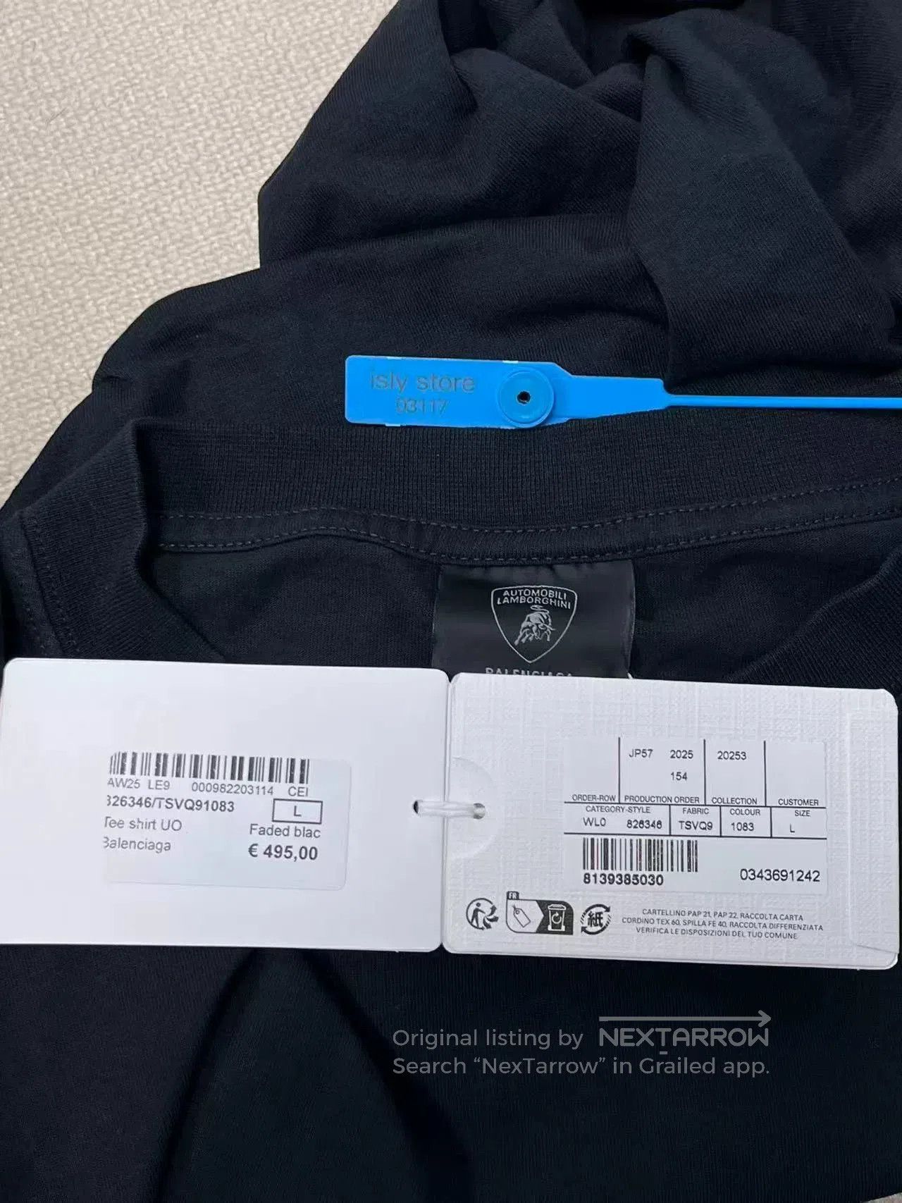 Balenciaga Balenciaga x Lamborghini Car Logo T-Shirt. Size US L / EU 52-54 / 3 - 5 Thumbnail