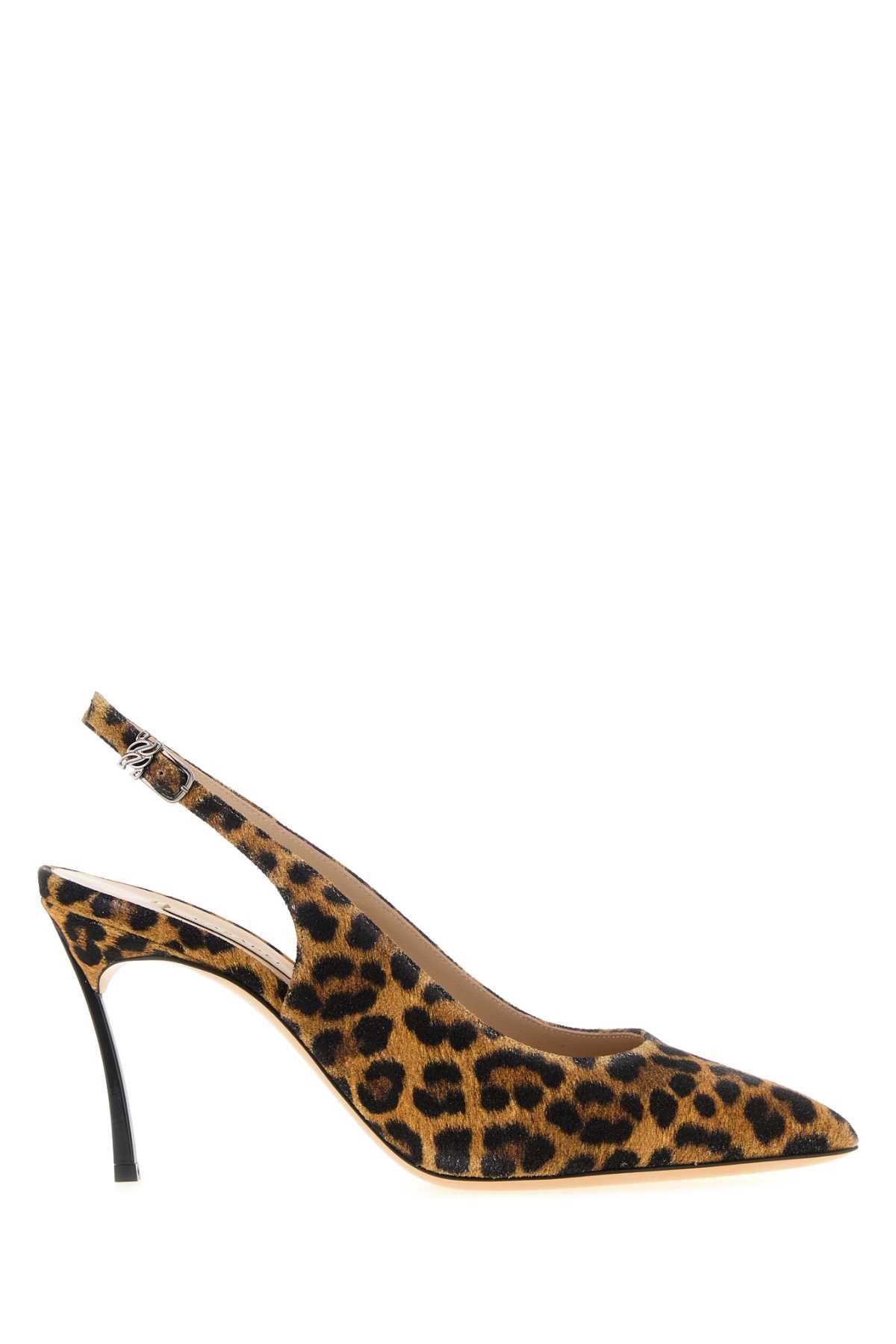 Printed Suede Malesia Pumps