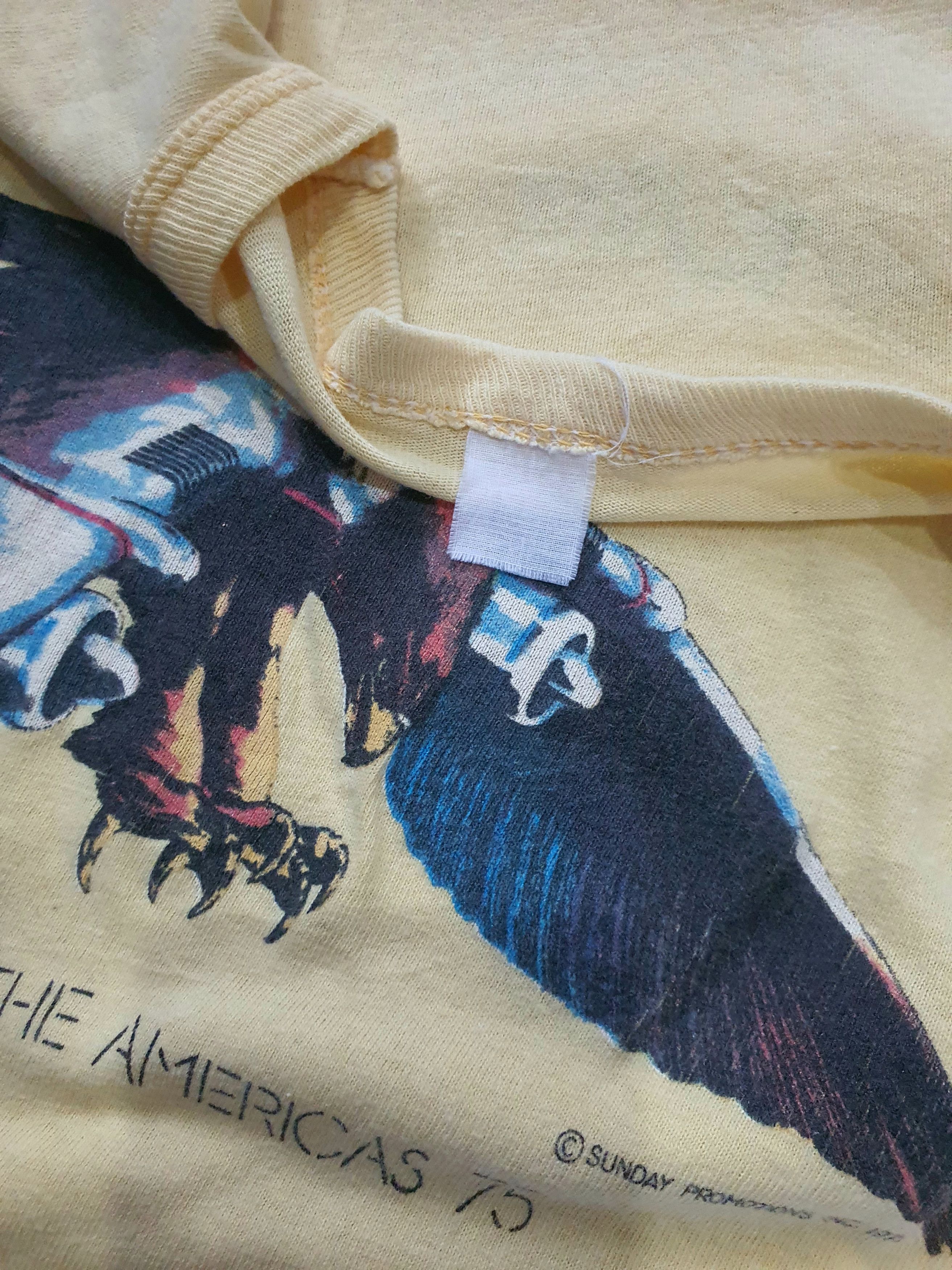 The Rolling Stones × Vintage 🔥 OG 70s ROLLING STONES Tour Of The Americas 1975 Promo Tee Size US M / EU 48-50 / 2 - 3 Thumbnail