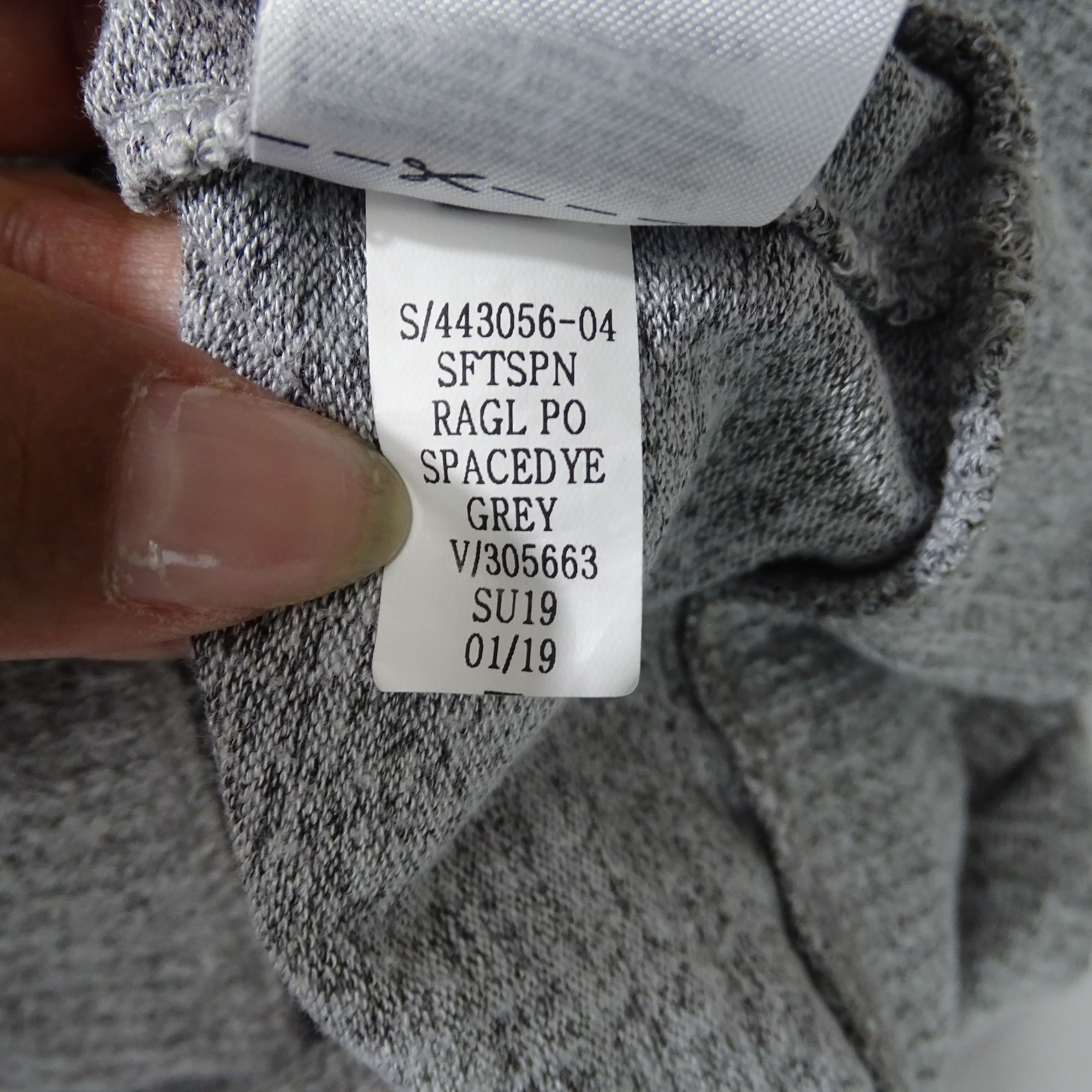 Gap Gap Space Dye Grey Raglan Pullover Hoodie Shirt Women Size M Size M / US 6-8 / IT 42-44 - 5 Thumbnail