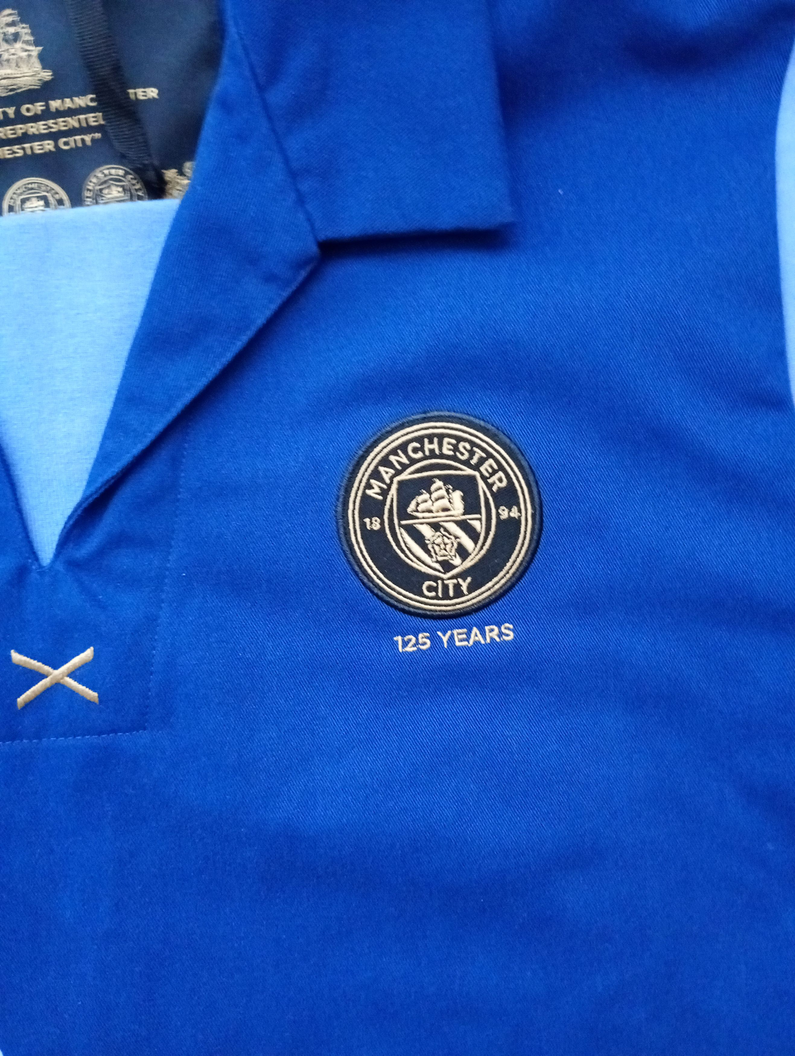 Vintage Manchester City FC 125th Anniversary Jacket Size US XL / EU 56 / 4 - 6 Thumbnail