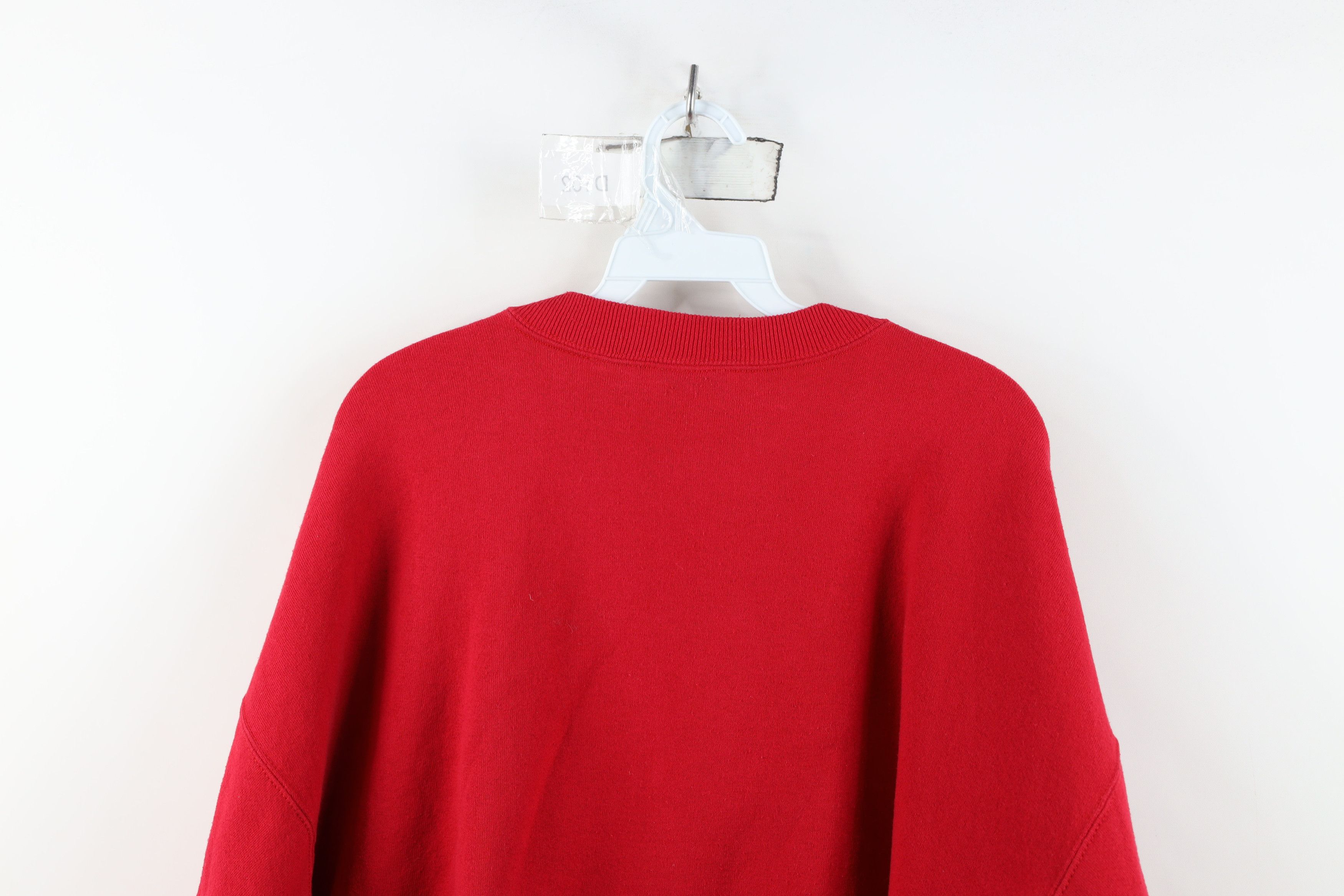Vintage Vintage 90s Christmas Teddy Bear Bells Sweatshirt Red USA Size XXL / US 16-18 / IT 52-54 - 13 Thumbnail