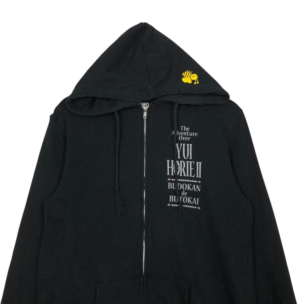 Cartoon Network 🔥RICH BLACK VINTAGE ZIPPER HOODIE YUI HORIE II BUDOKAN Size US S / EU 44-46 / 1 - 5 Thumbnail
