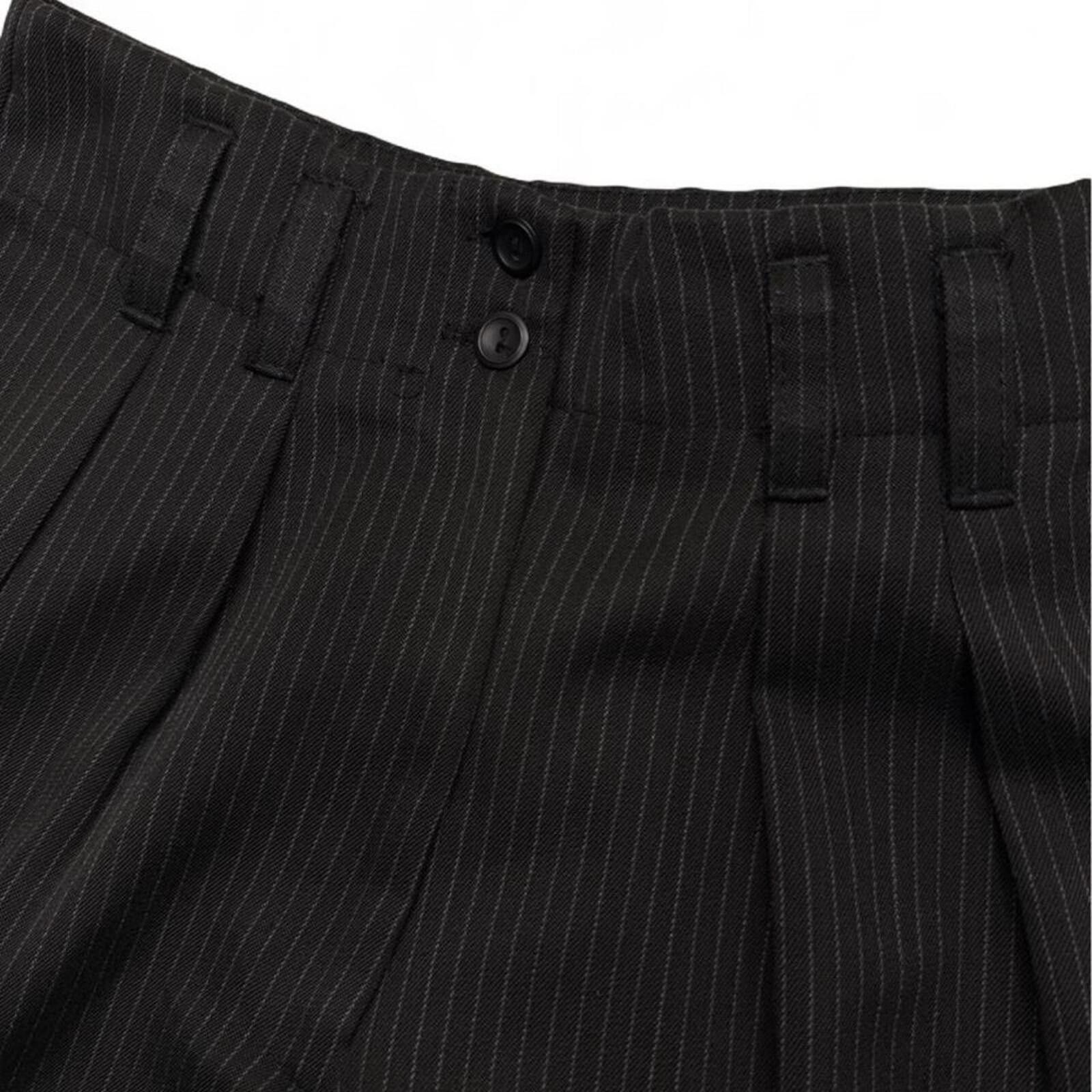 Other VTG 90s Rampage black pinstripe pleated trousers talon zip Size 28" / US 6 / IT 42 - 5 Thumbnail