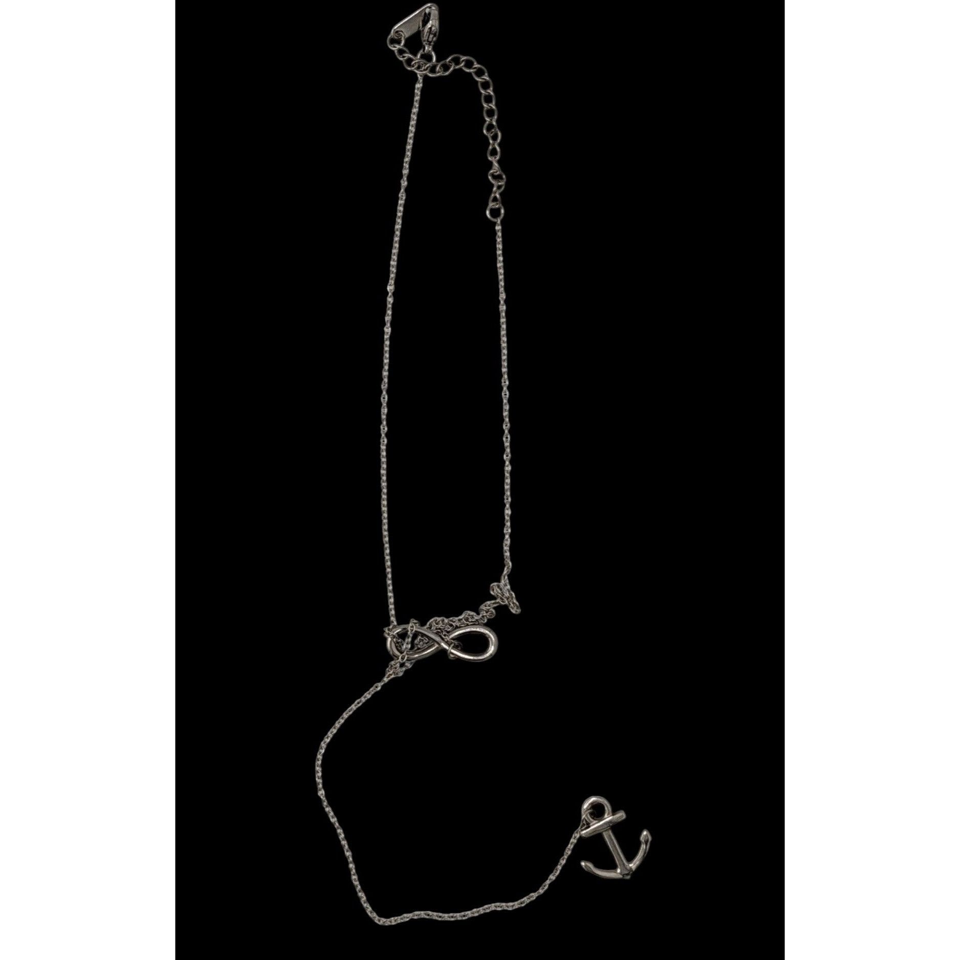 Other Nautical Infinity Anchor Lariat Silver Tone Necklace Size ONE SIZE - 5 Thumbnail