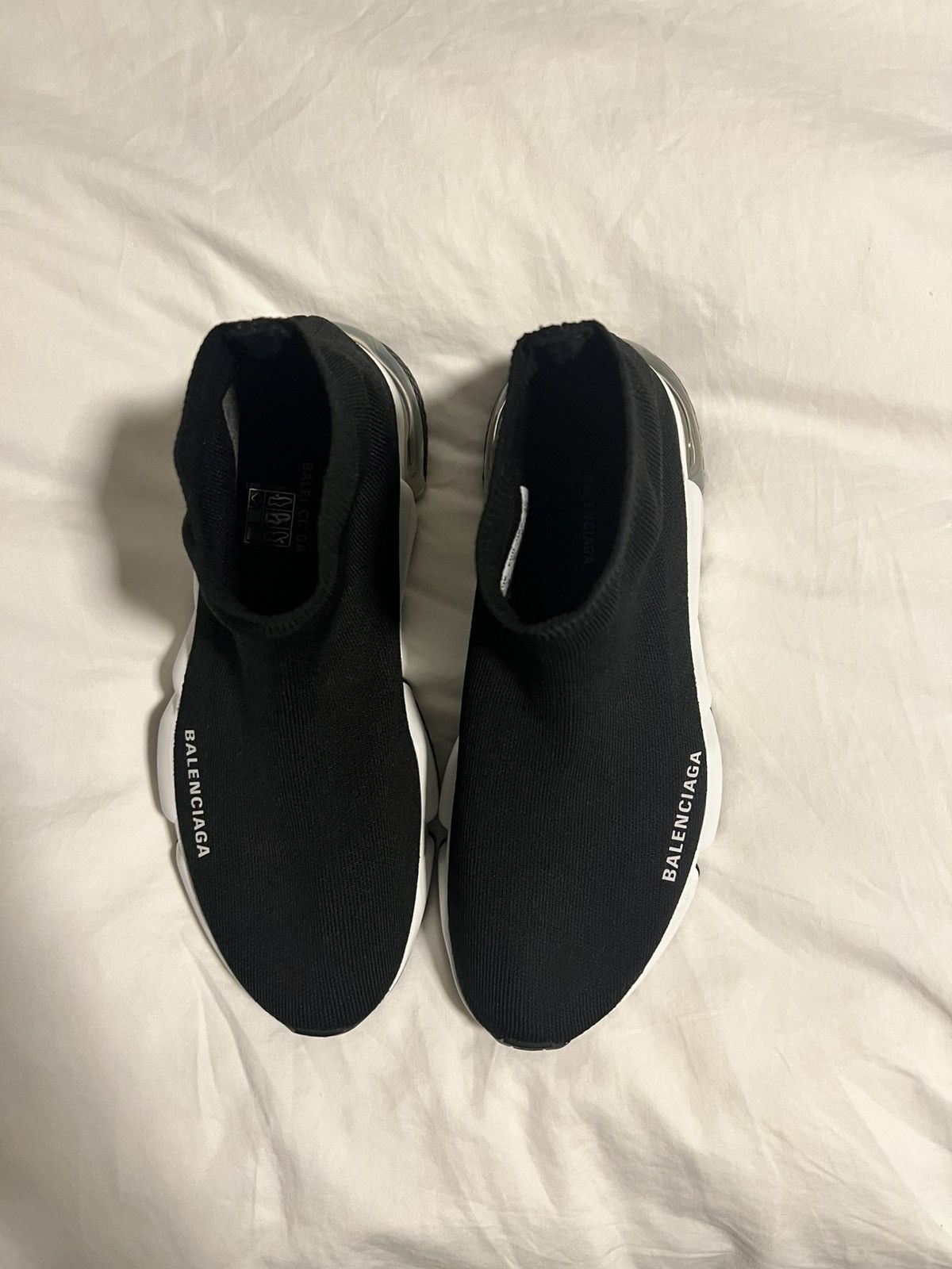 Balenciaga Balenciaga Black Speed Trainer Clear Sole Size 39EU Size US 6.5 / EU 39-40 - 3 Thumbnail