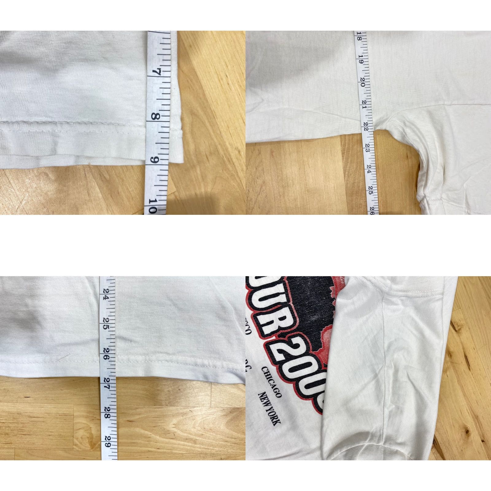Hanes VINTAGE Hanes Beefy Mens Rich Cremona Tour 2000 White Size Large Distress T-Shirt Short Sleeve Men Regular Solid 1123 Size US L / EU 52-54 / 3 - 8 Thumbnail