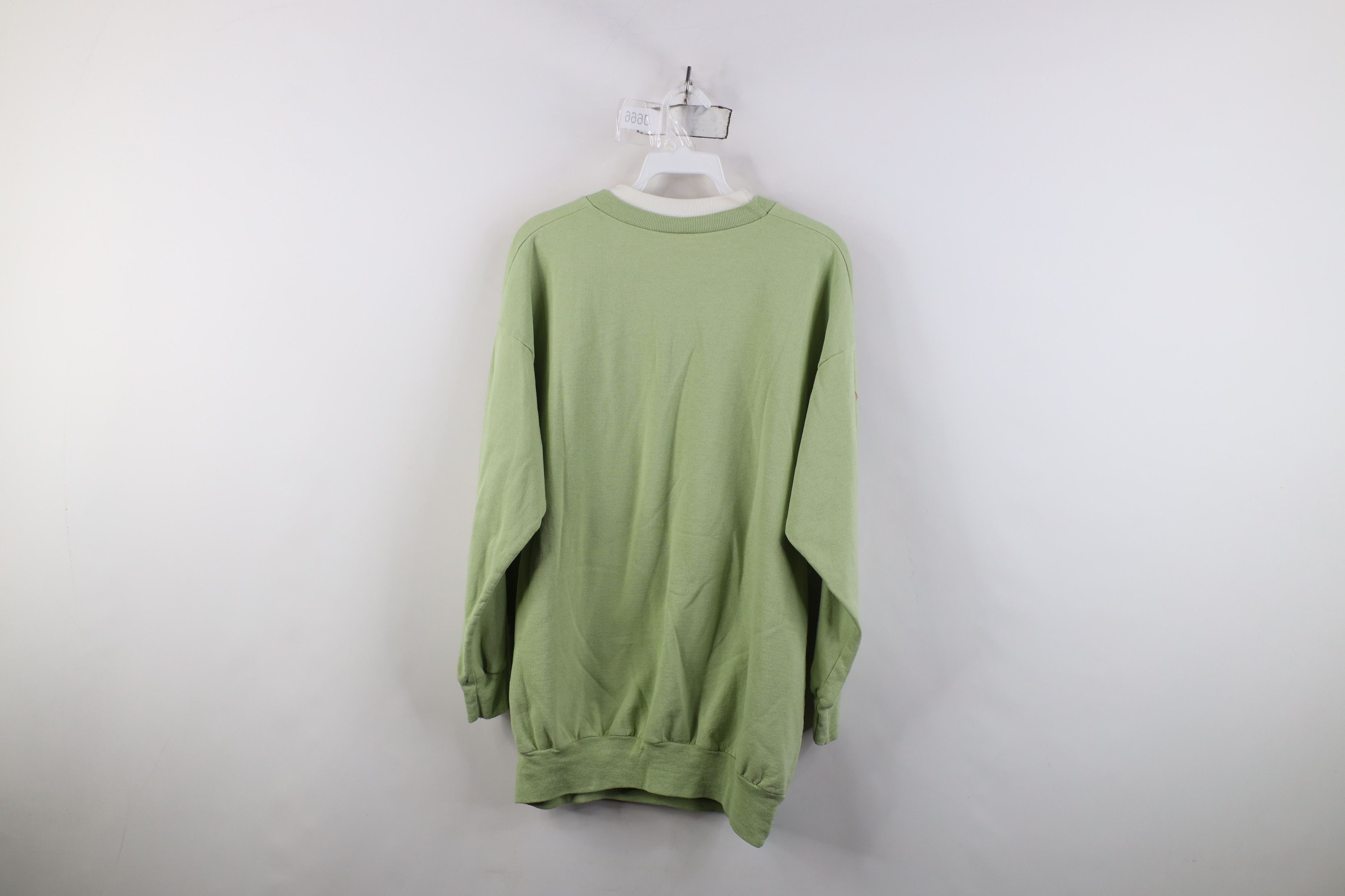 Vintage Vintage 90s Streetwear Angels Layered Sweatshirt Green Size XL / US 12-14 / IT 48-50 - 11 Thumbnail