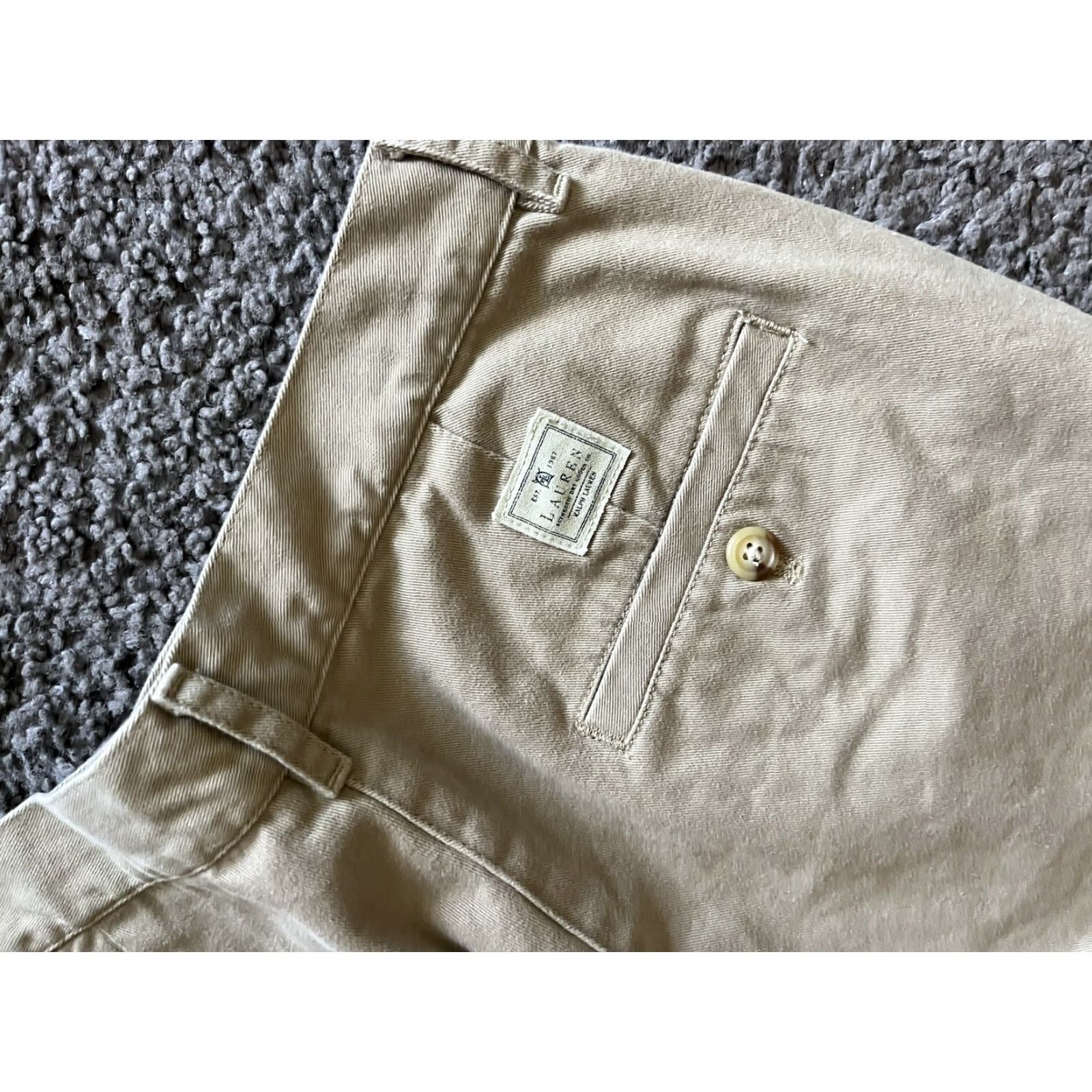 Ralph Lauren Lauren Ralph Lauren Jeans Co Shorts 4 Flat Front Chino Mid Rise Womans Size 27" / US 4 / IT 40 - 4 Thumbnail