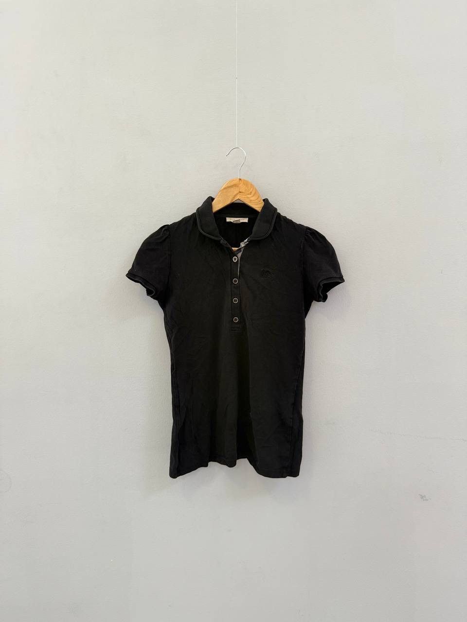 Burberry Burberry Brit Women’s Premium Black Short Sleeve Polo Shirt Size XS / US 0-2 / IT 36-38 - 1 Thumbnail