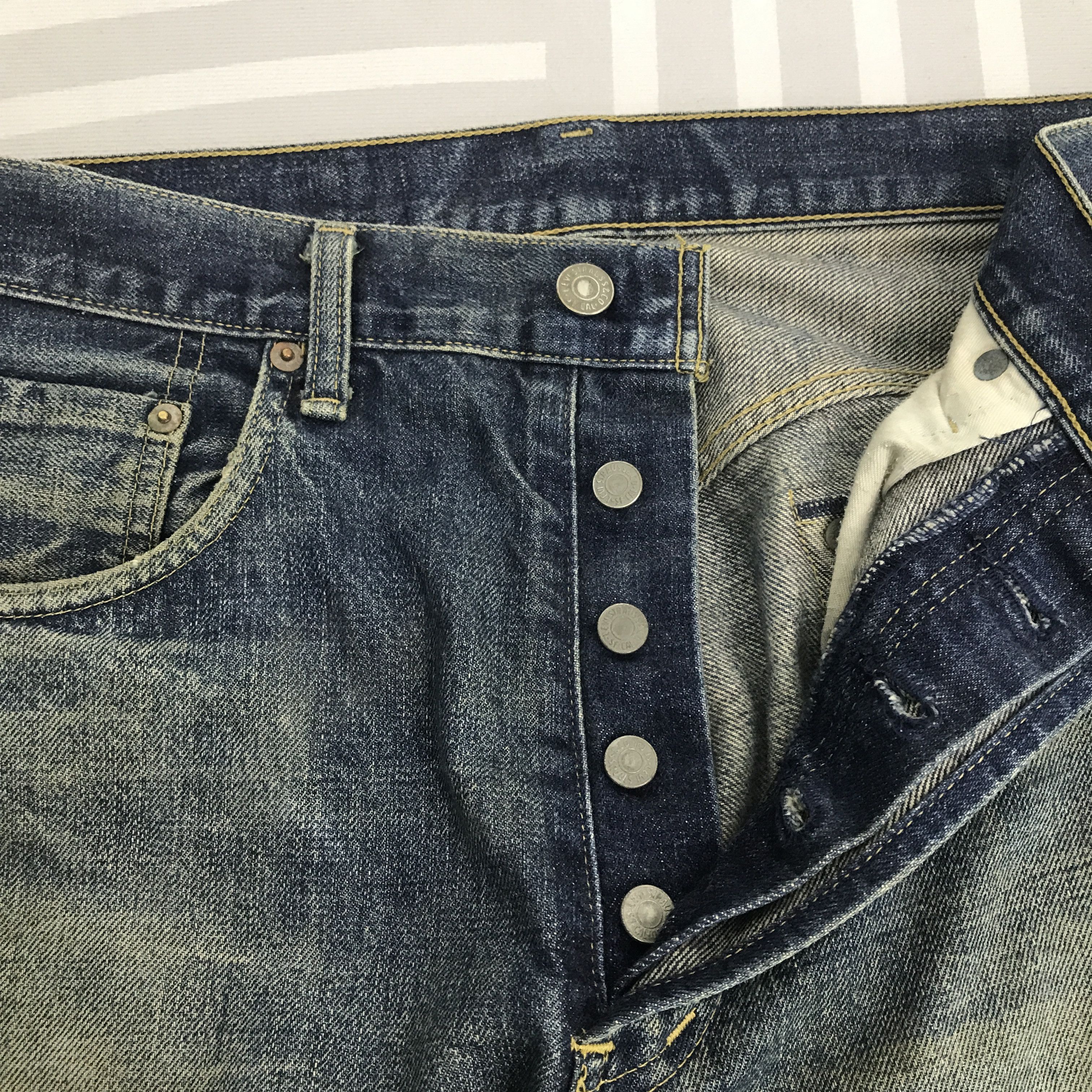 Levi's × Levi's Vintage Clothing Vintage Levi's Big E Japan Distressed Denim pants Size US 32 / EU 48 - 7 Thumbnail