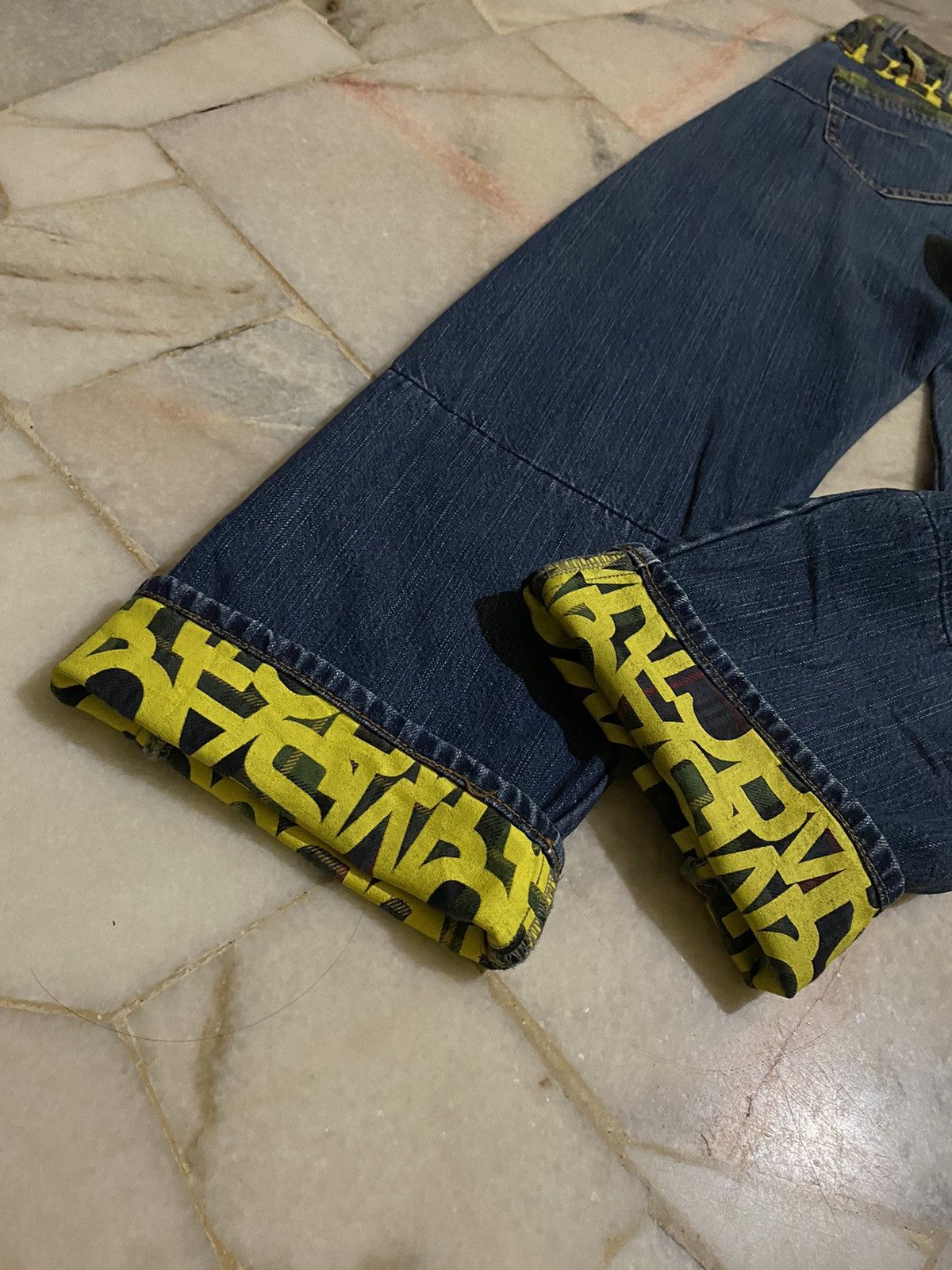 If Six Was Nine Vintage Japan Sorridere Double Waist Punk Style Design Denim Size US 32 / EU 48 - 15 Thumbnail