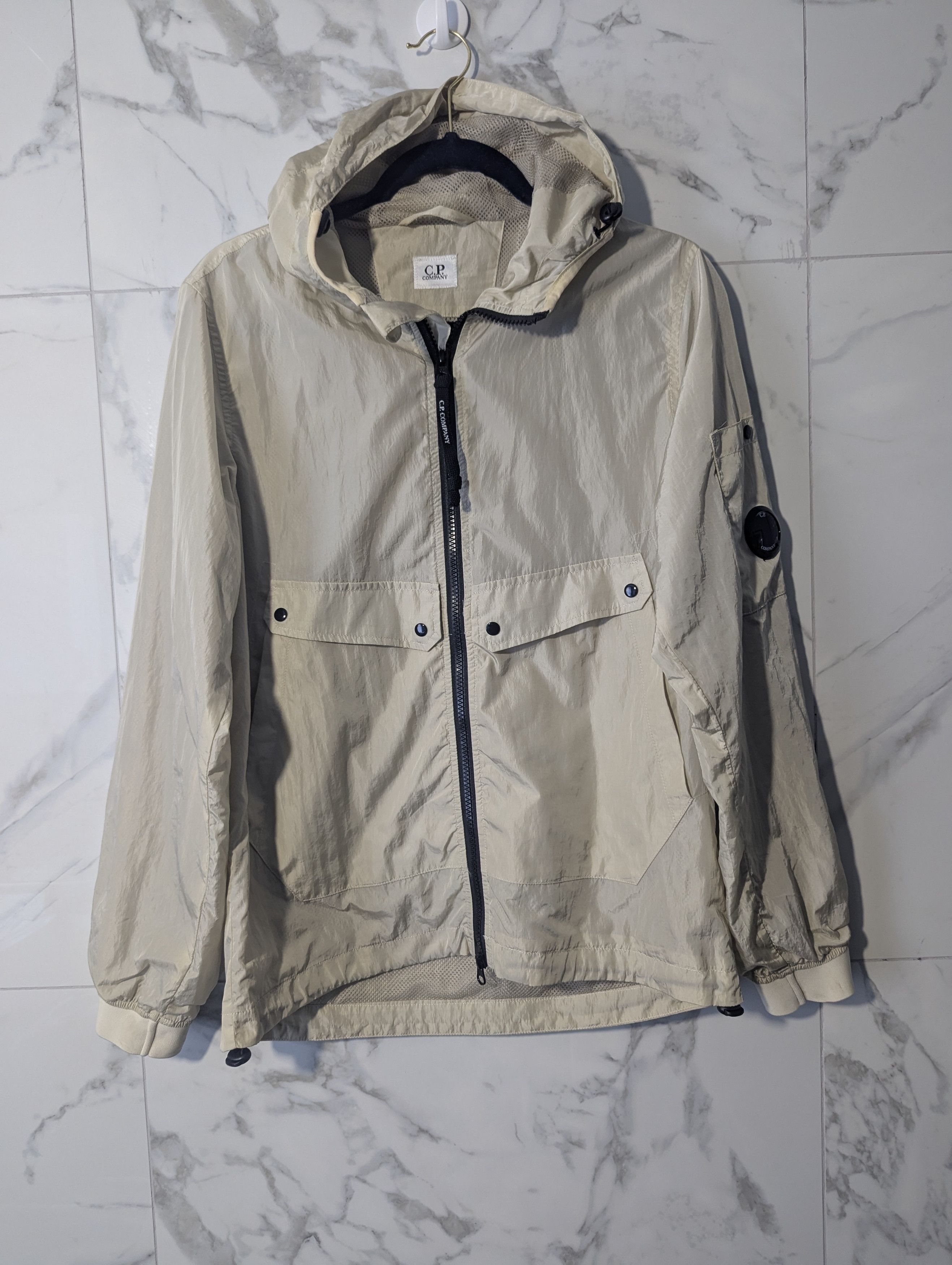 C.P. Company C.P. Company Chrome Hooded Nylon Jacket Beige S — Authentic Size US S / EU 44-46 / 1 - 1 Thumbnail