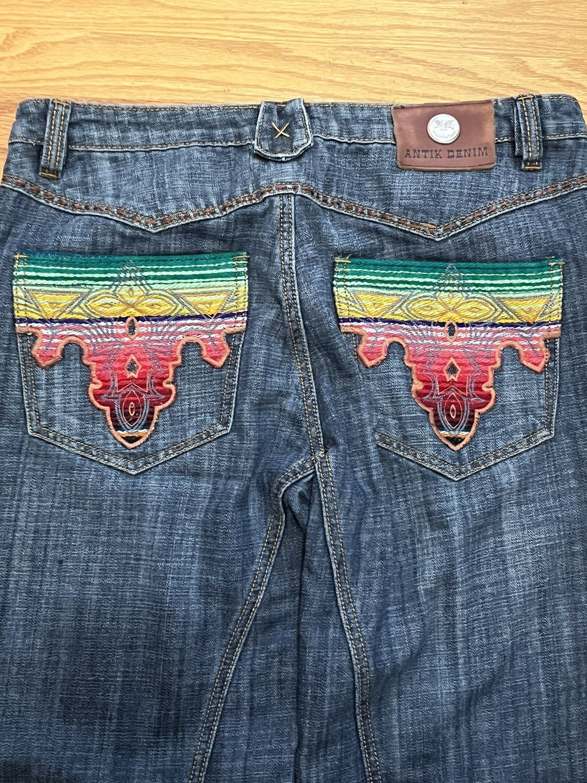 Vintage Kapital Styled Baggy Bootcut Antik Denim Jeans size 34 Size US 34 / EU 50 - 4 Thumbnail