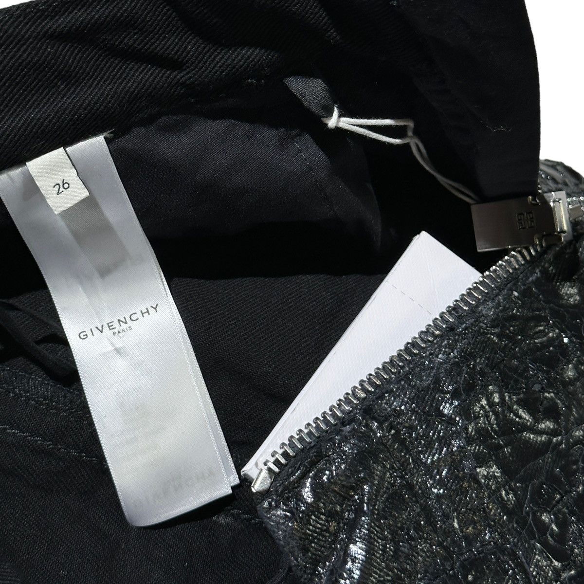 Givenchy $1,500 Paint crackled integral zip denim Size US 29 - 5 Thumbnail