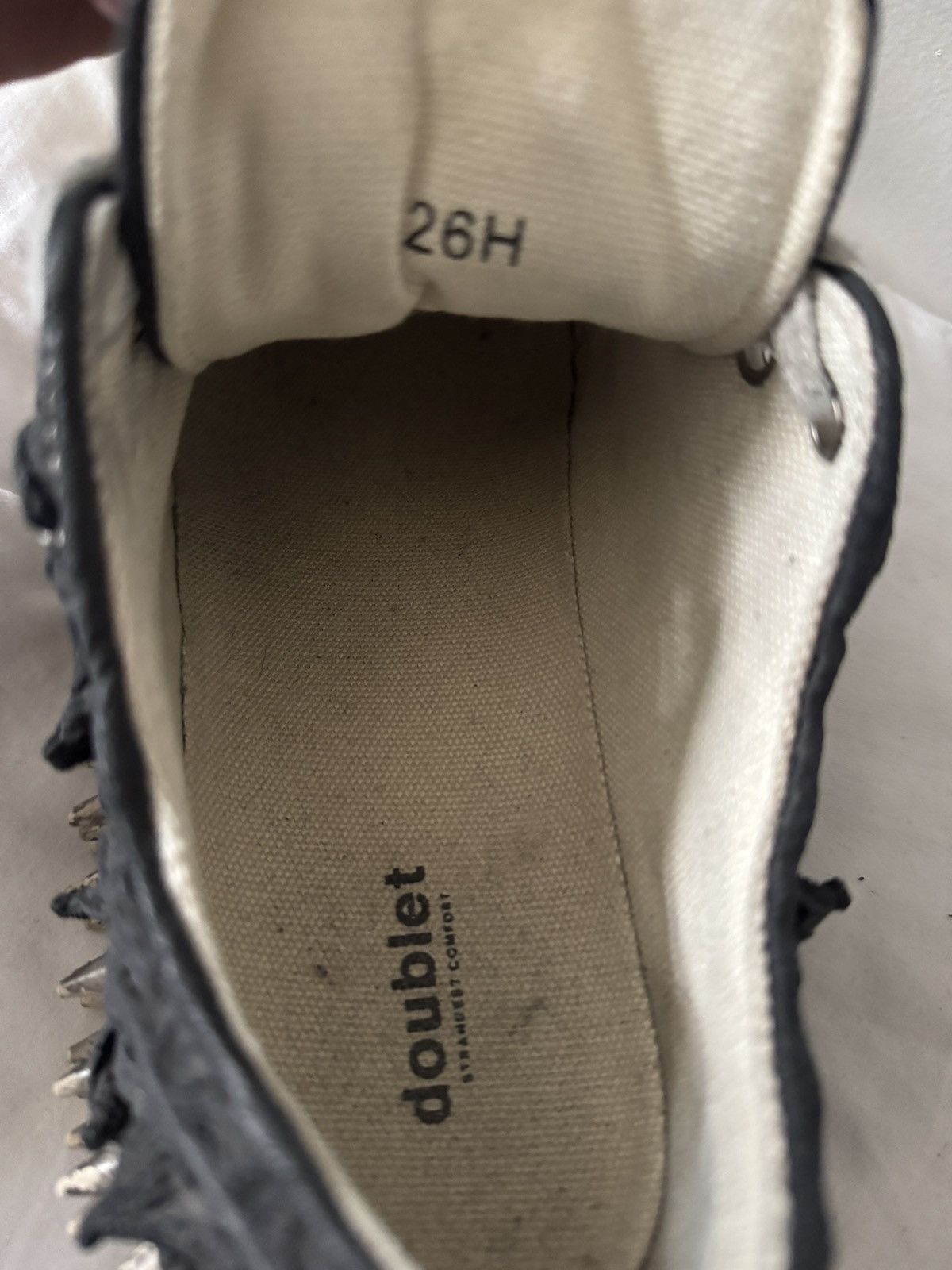 Doublet Doublet Black & White Porcupine Sneakers Size US 10 / EU 43 - 5 Thumbnail