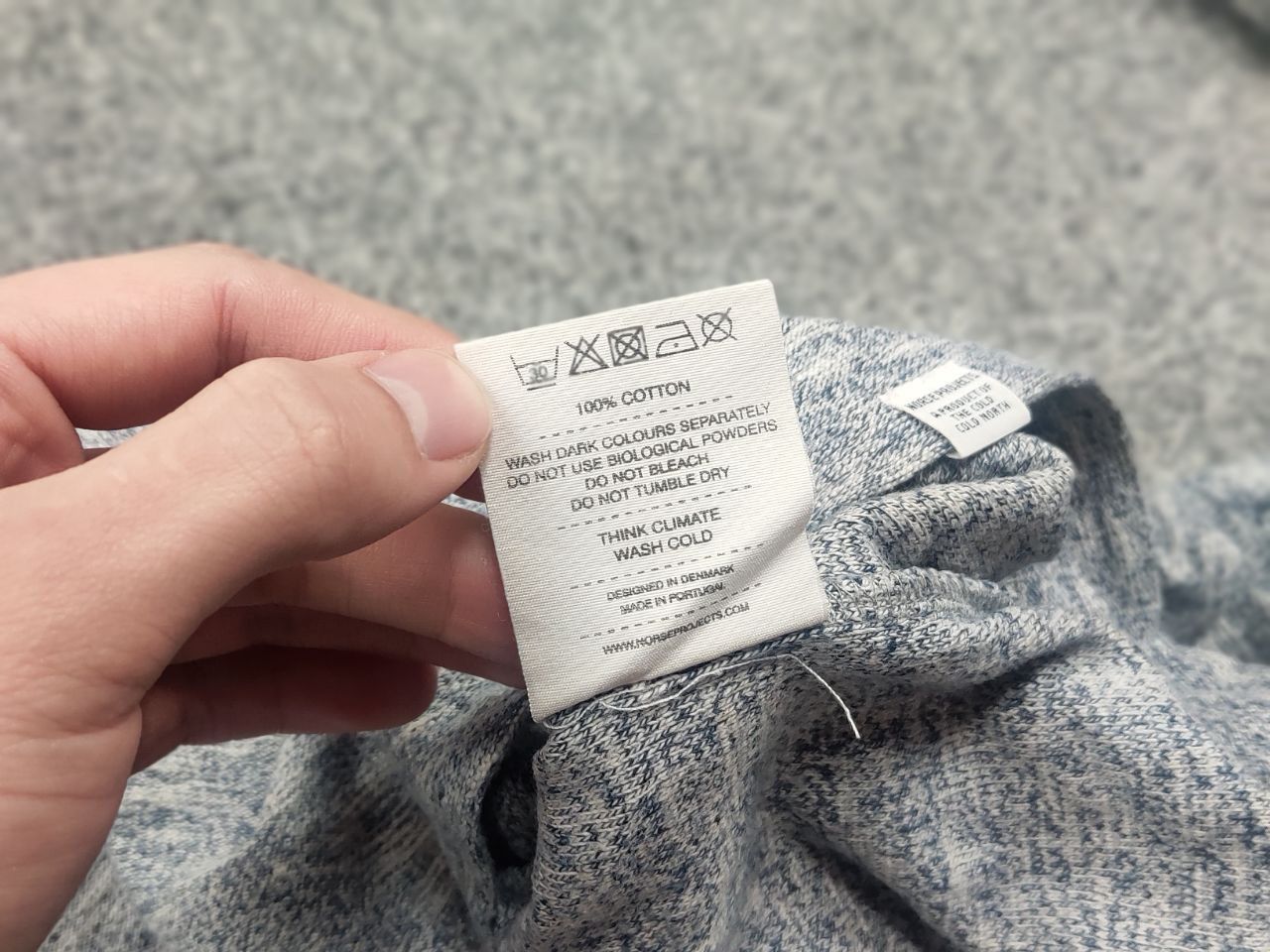 Norse Projects Norse Projects design minimalistic Blue Cotton Long sleeve Size US L / EU 52-54 / 3 - 14 Thumbnail