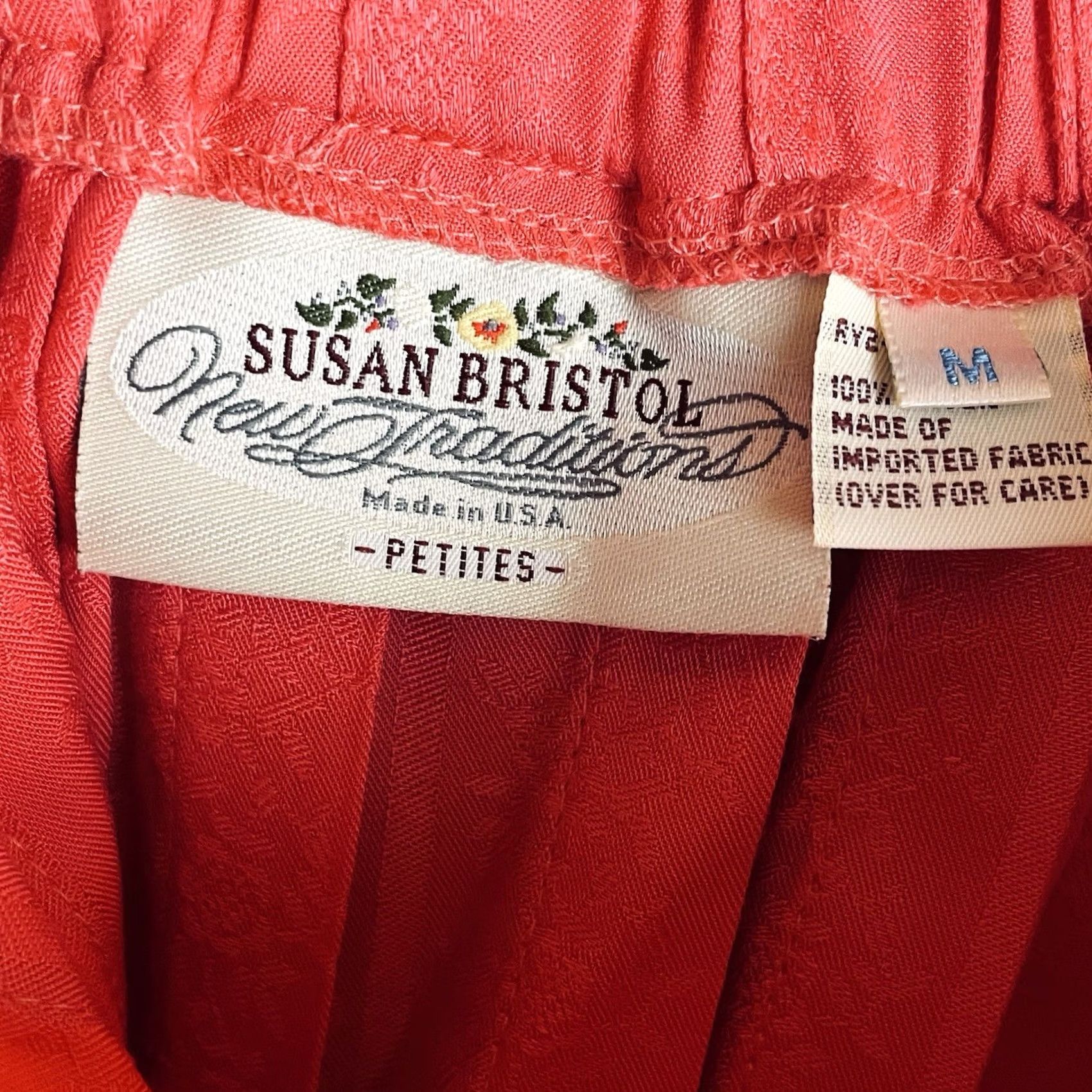 Vintage VINTAGE Susan Bristol Skirt PM Midi Pleated Chic Flowy Modest USA 90s Twee T624 Womens Size 32" / US 10 / IT 46 - 6 Thumbnail