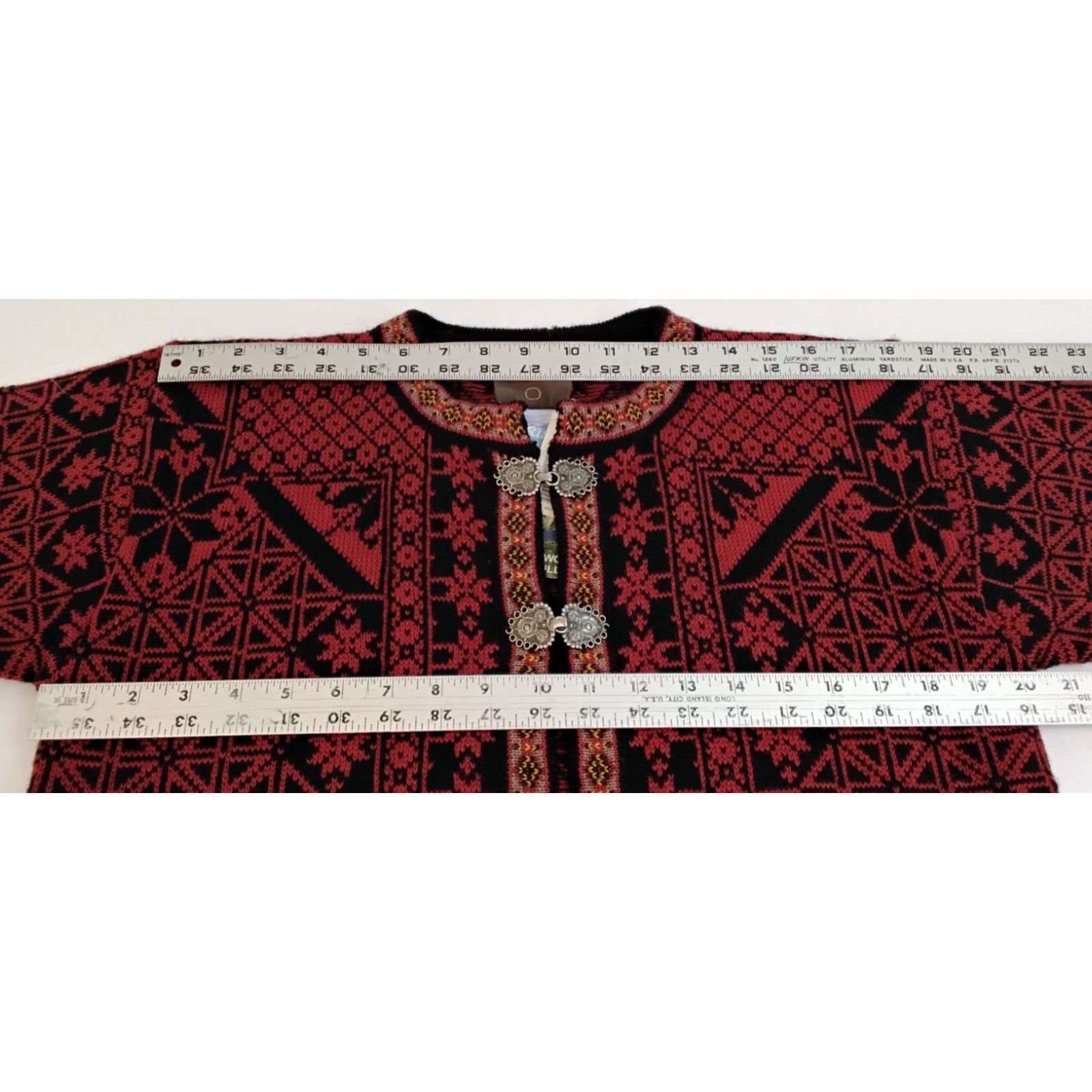 Other Christiania Sweaters Cardigan Women M Red Fair Isle NWT VTG Size M / US 6-8 / IT 42-44 - 14 Thumbnail