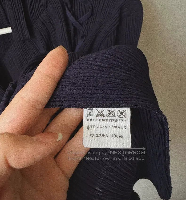 Issey Miyake Issey Miyake Navy Blue Drawstring Suit Jacket Size M / US 6-8 / IT 42-44 - 4 Thumbnail