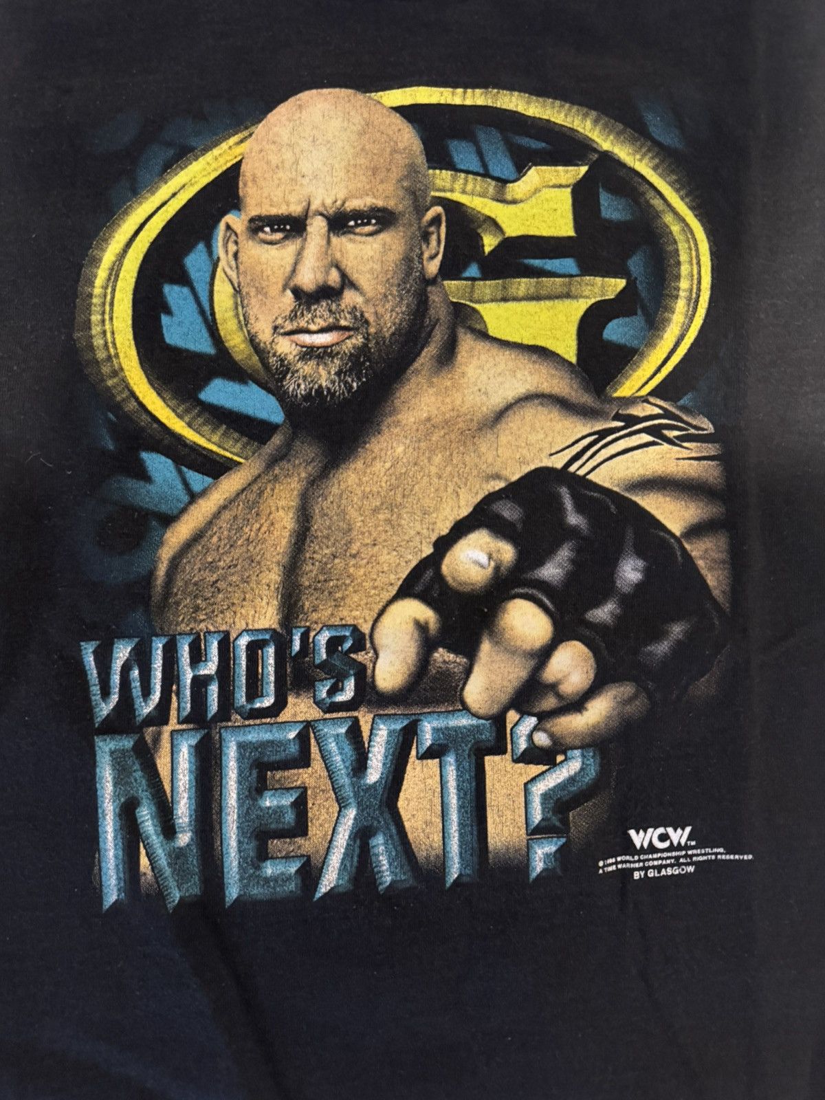 WCW/nWo 90s goldberg who’s next championship 1998 wrestling boxing Size US S / EU 44-46 / 1 - 3 Thumbnail