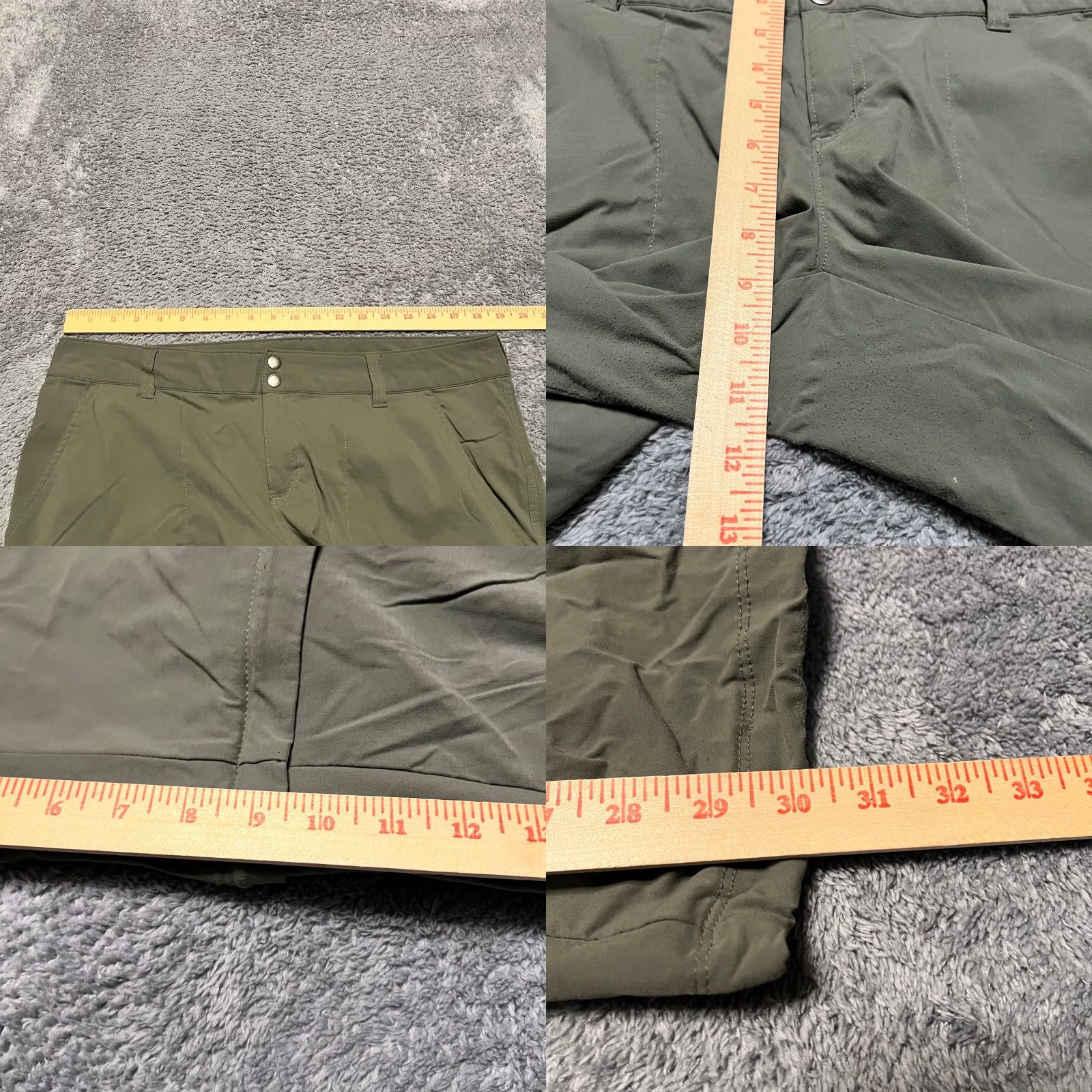 Vintage Columbia Pants Womens 16 Green Zip Off Convertible Shorts Hiking Nylon Cargo Women 16 Green Zip Off Convertible Hiking Nylon Size 38" / US 16 / IT 52 - 8 Thumbnail
