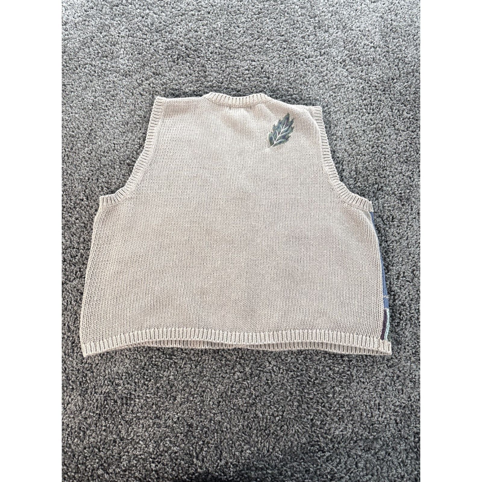 Vintage VINTAGE Teddi Cardigan Sweater Womens 2X Brown Cable-Knit V-Neck Sleeveless Outdoor Campfire Plus Size Size XXL / US 16-18 / IT 52-54 - 5 Thumbnail