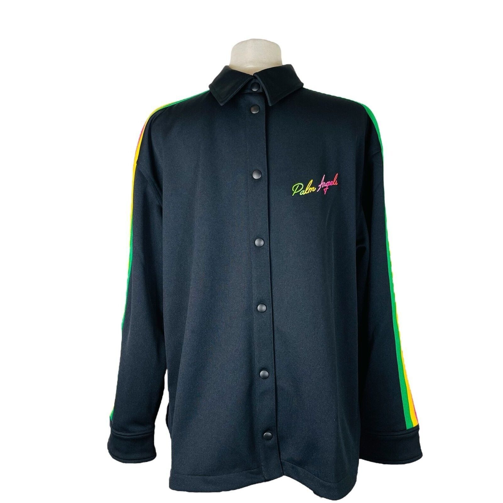 Palm Angels Palm Angels Miami Track Black Multicolor Jacket Size US L / EU 52-54 / 3 - 1 Thumbnail