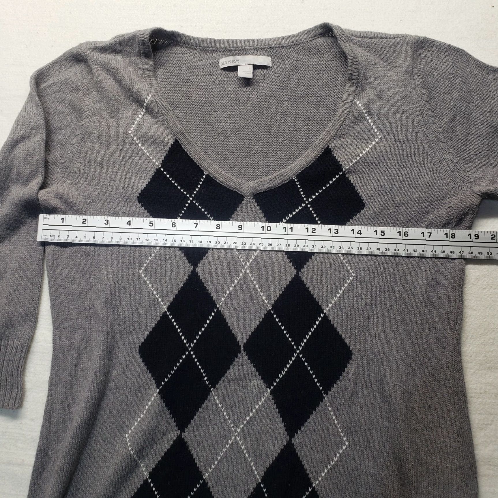 Old Navy Old Navy Sweater Shirt Womens L Gray Long Sleeve Knit Pullover Regular Size Large Fall Winter Spring Size L / US 10 / IT 46 - 4 Thumbnail
