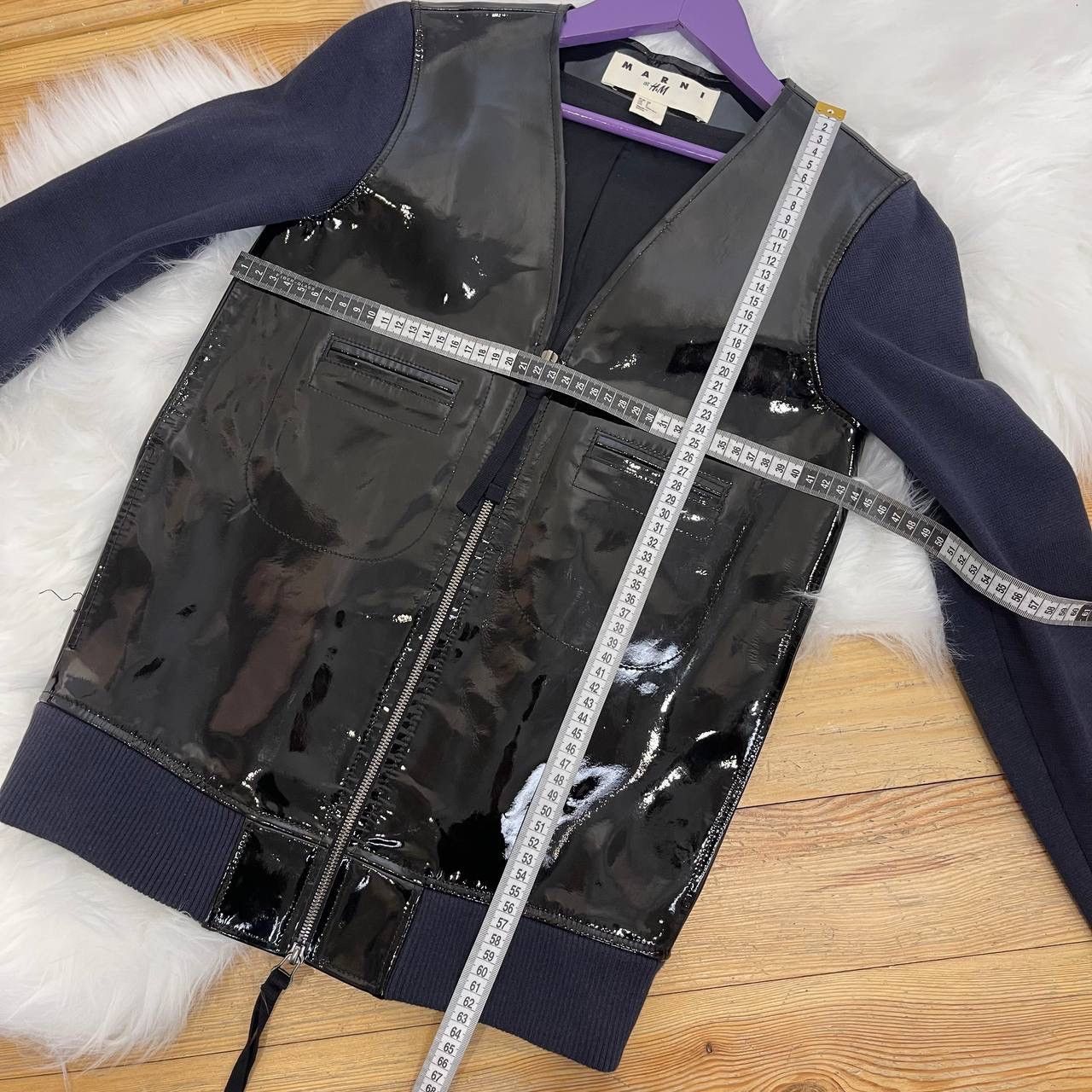 Marni Marni x H&M Patent Leather Zip Jacket Black Size EU 32 Size XS / US 0-2 / IT 36-38 - 10 Thumbnail