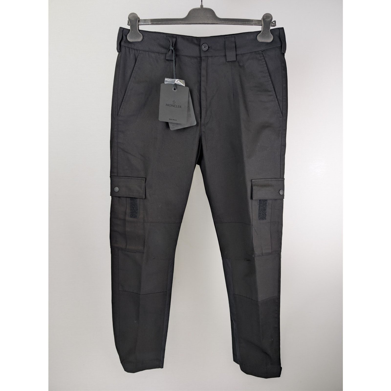 Moncler o1rshd1 Tactical Cargo Pants Trousers Sweatpants in Black Size US 34 / EU 50 - 2 Thumbnail