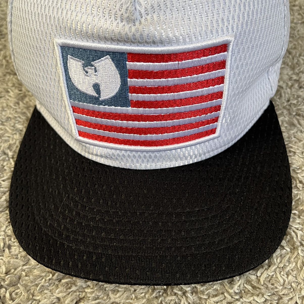 Wu-Tang Clan 🔴Wu-Tang Iron Flag Hat White Snapback WuTang Cash Rules Rza Size ONE SIZE - 5 Thumbnail